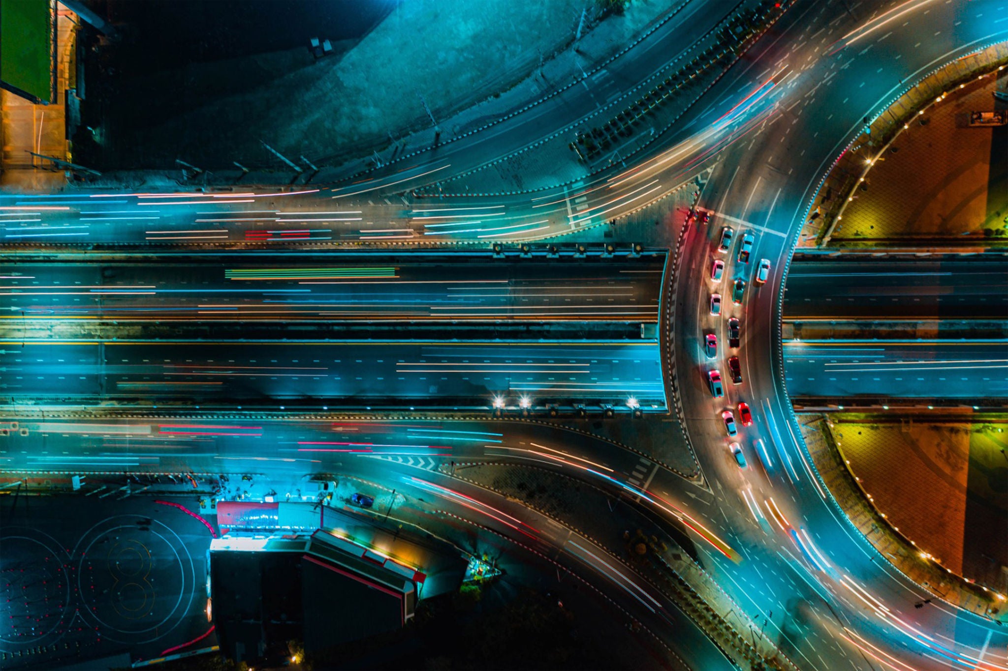 Traffic on flyover