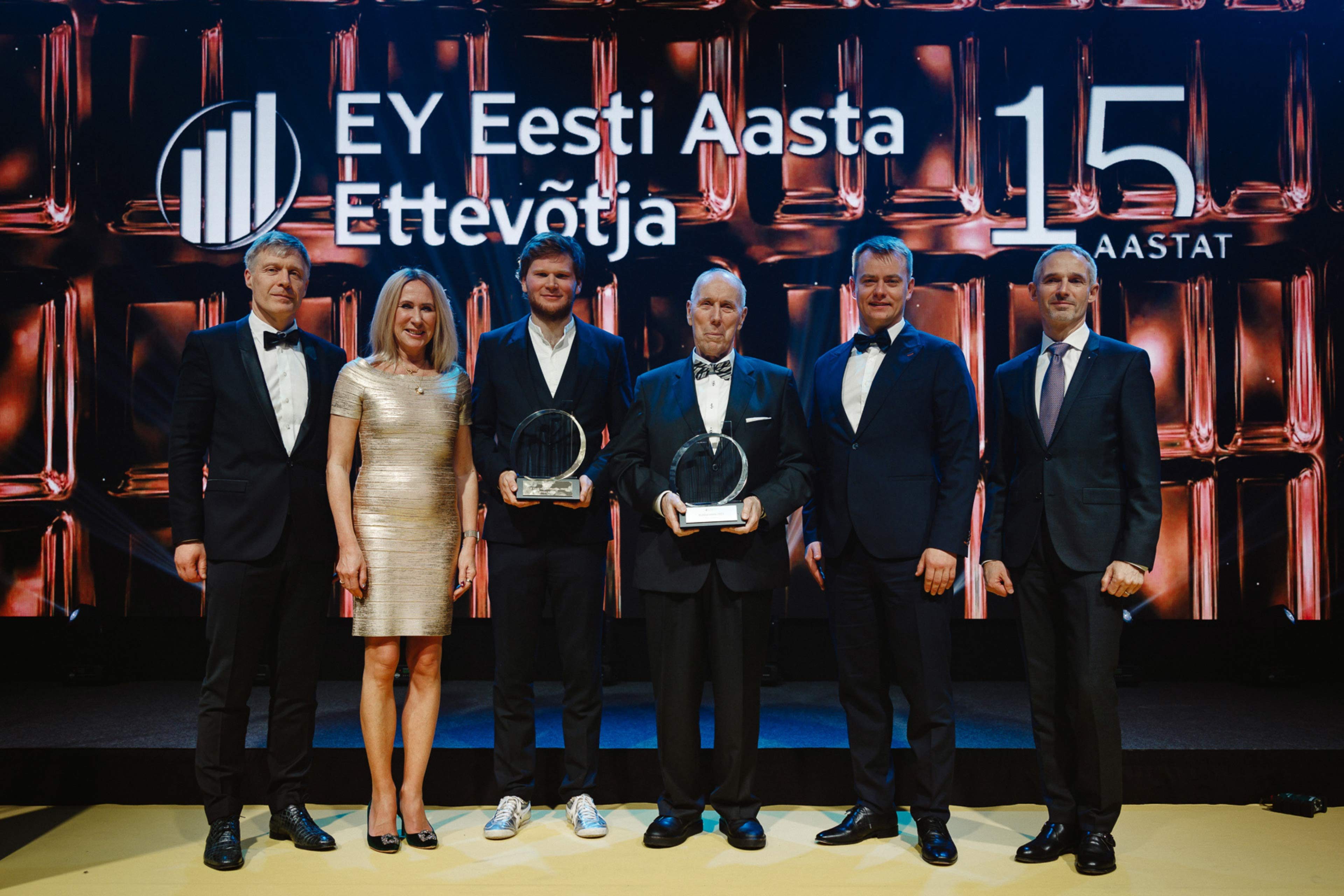 Group picture of finalists of the 2023 ey estonian entrepreneur of the year competition