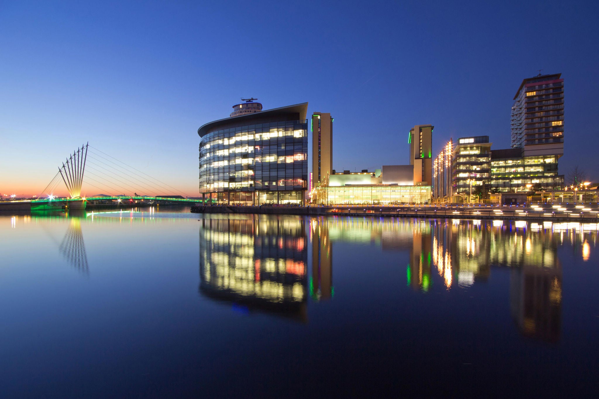 Nordlicht von Salford Quays