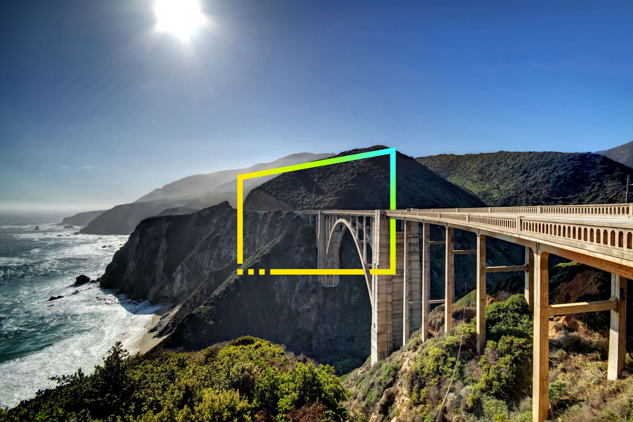 spectrum bixby creek bridge at backlight no zoom