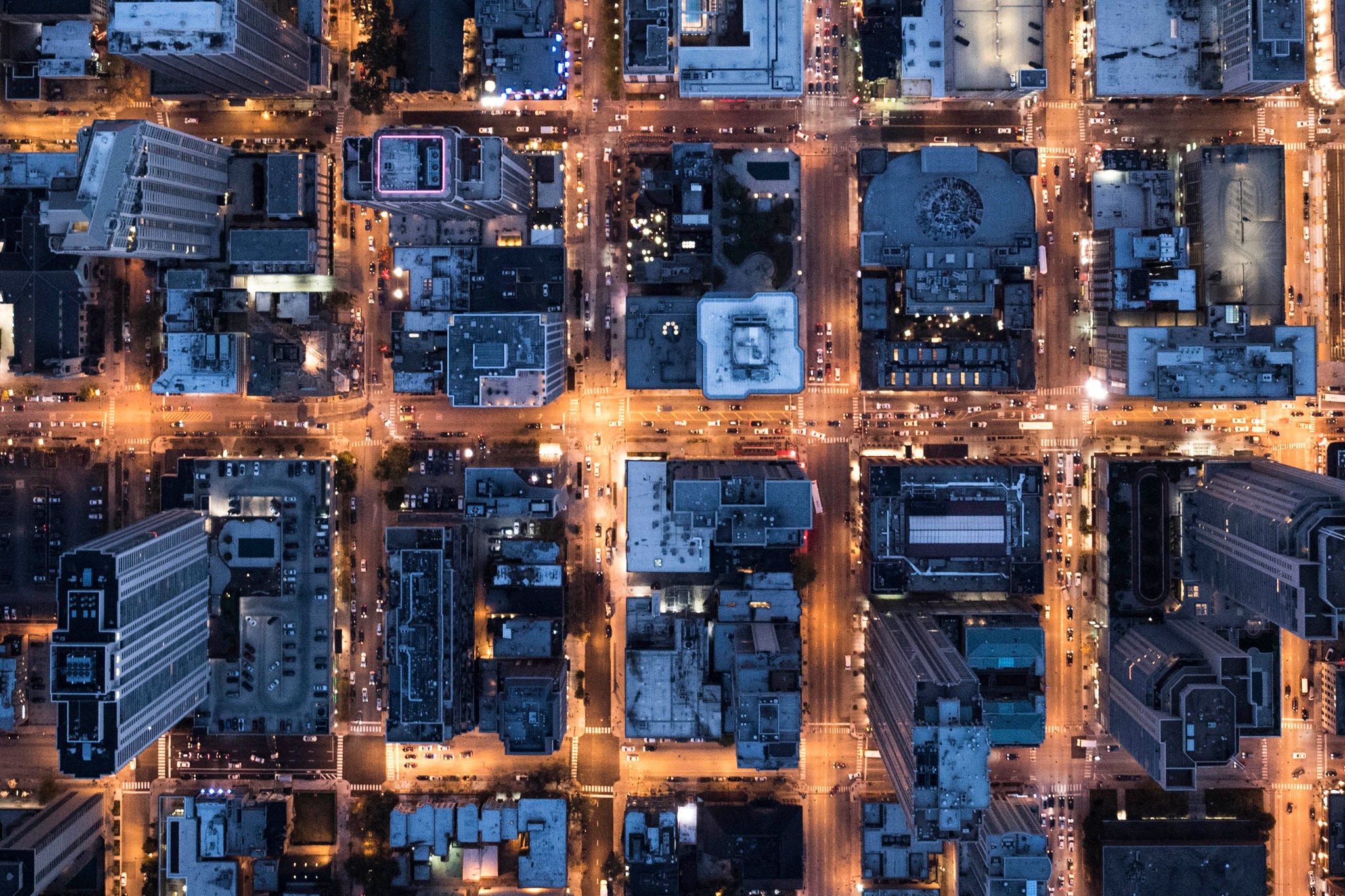 Aerial view of chicago