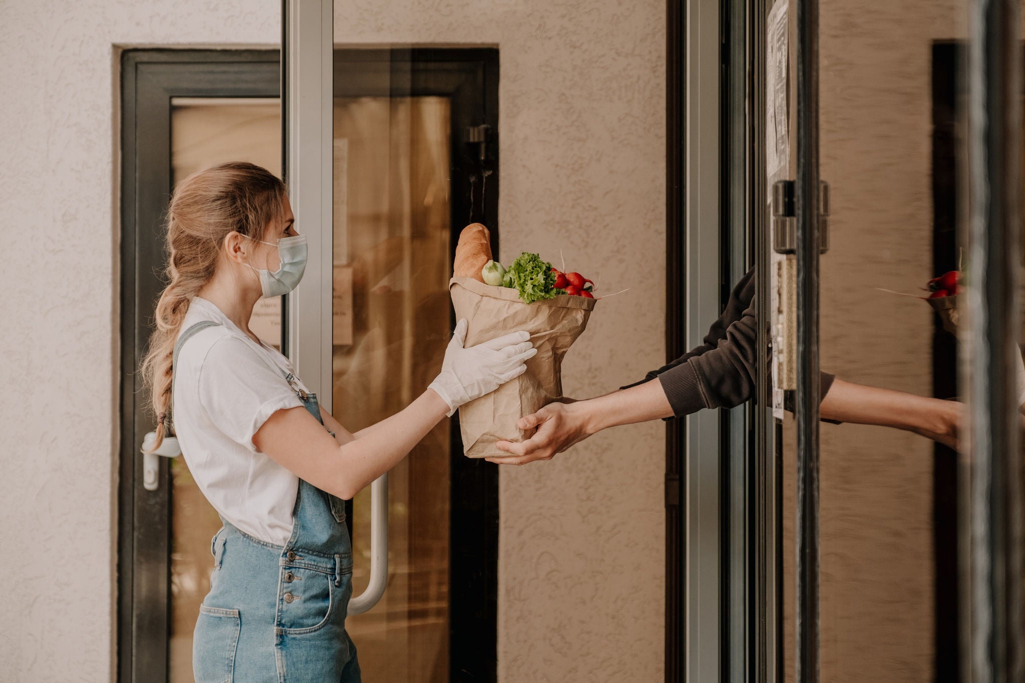 Delivering food ordered through online