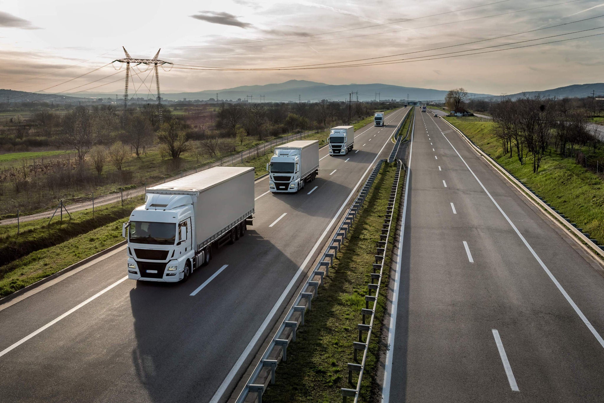 Vehicles going on the road