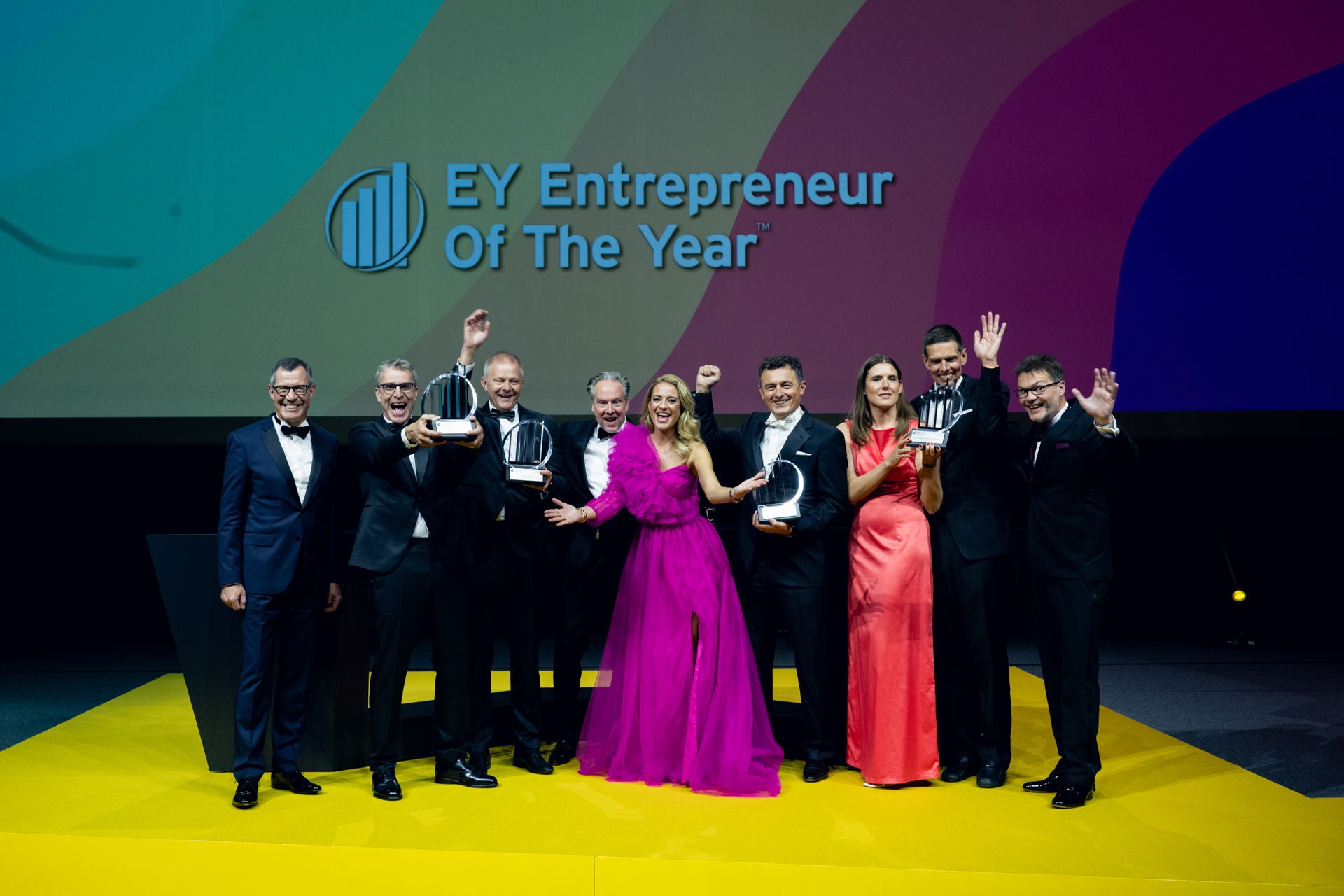 Entrepreneur of the Year 2023 award receiving