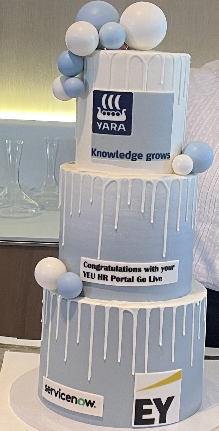 Famous go live cake