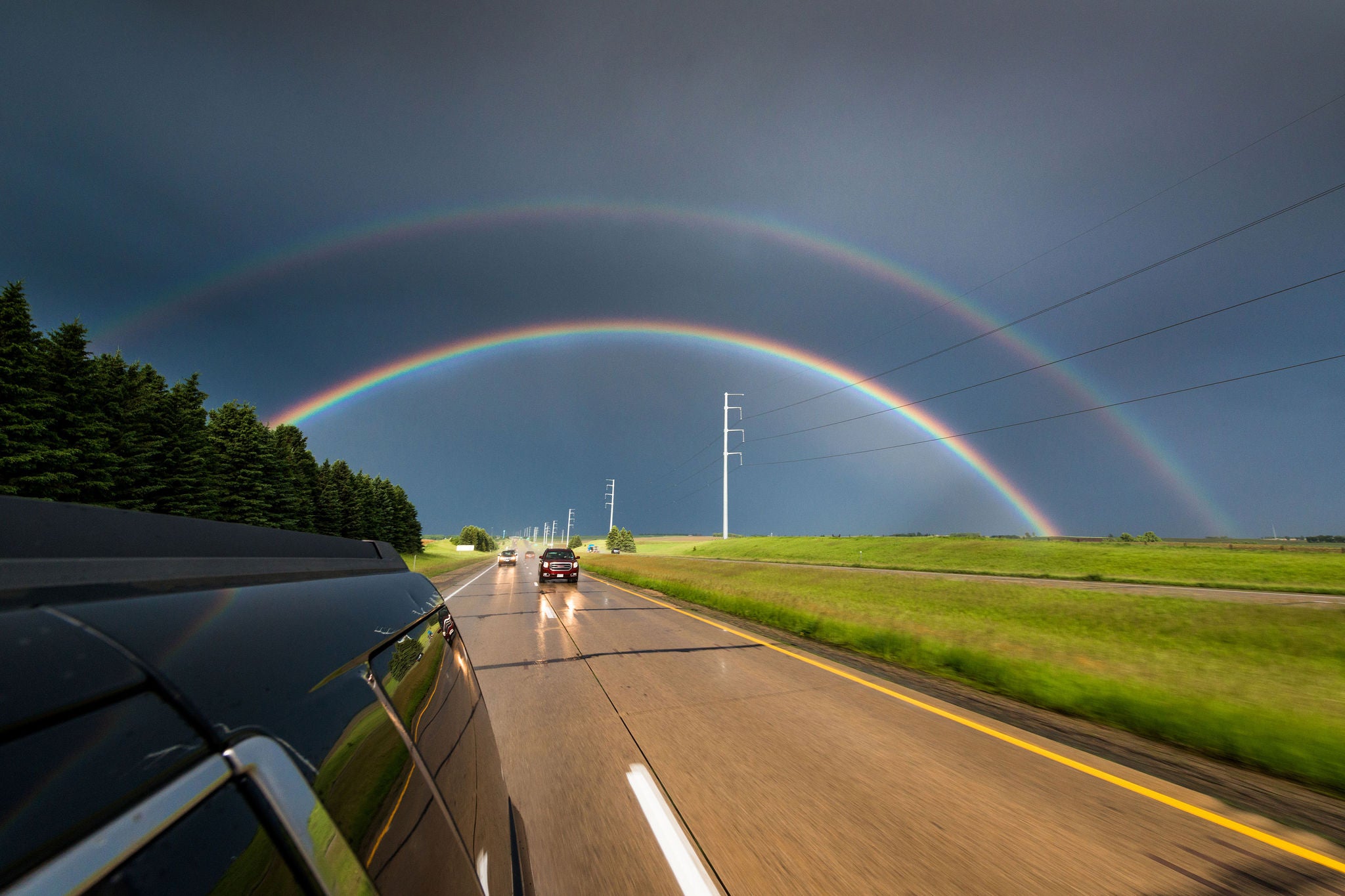 Minnesota double rainbow