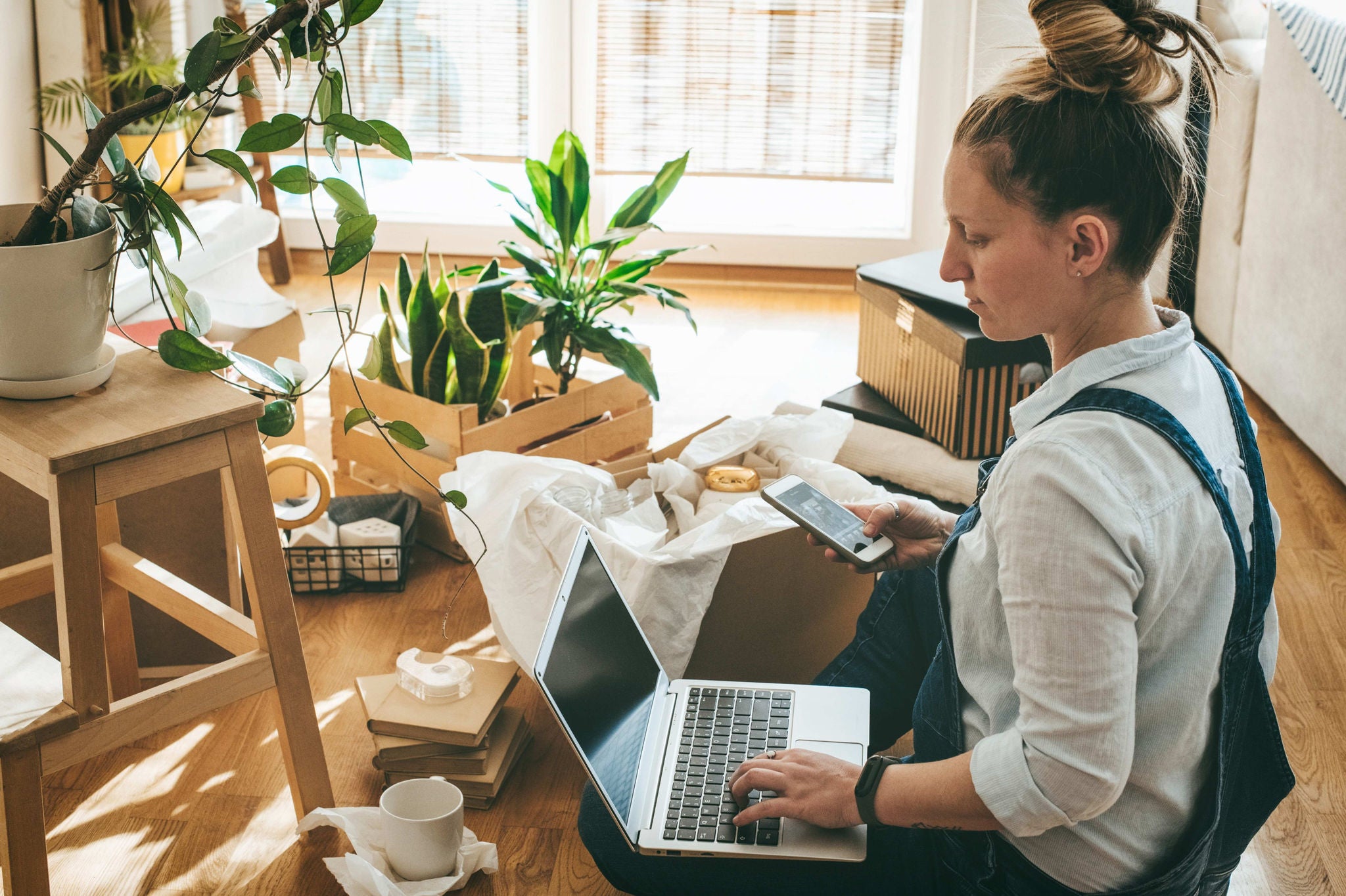 A women working