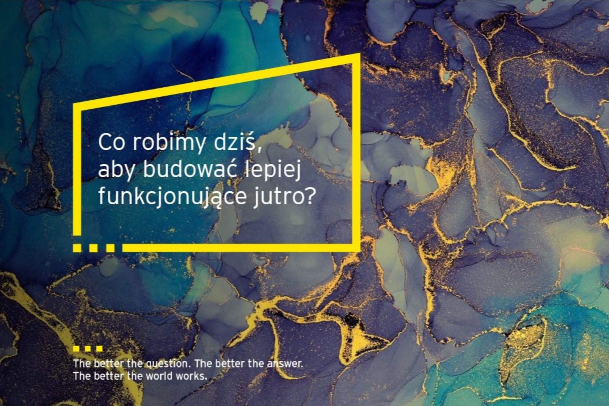 Co robimy dziś, aby budować lepiej funkcjonujące jutro? Co robimy dziś, aby budować lepiej funkcjonujące jutro? W EY każdego dnia realizujemy misję budowania lepiej funkcjonującego świata poprzez rzetelne doradztwo tysiącom firm, wspieranie ich w rozwoju, przeprowadzanie audytów, które zwiększają zaufanie na rynkach. To jest nasz kluczowy wpływ na ludzi i gospodarkę. Przygotowywane przez EY raporty, analizy i przewodniki mają realny wpływ na polski biznes.  Podejmujemy również wiele inicjatyw wspierających społeczności lokalne, angażujemy się w działania mające na celu ochronę środowiska naturalnego. Wdrażamy i promujemy dobre praktyki, bo wierzymy, że rozwój firm powinien być zrównoważony.   Zapraszamy do zapoznania się z materiałem.  Co robimy dziś, aby budować lepiej funkcjonujące jutro?