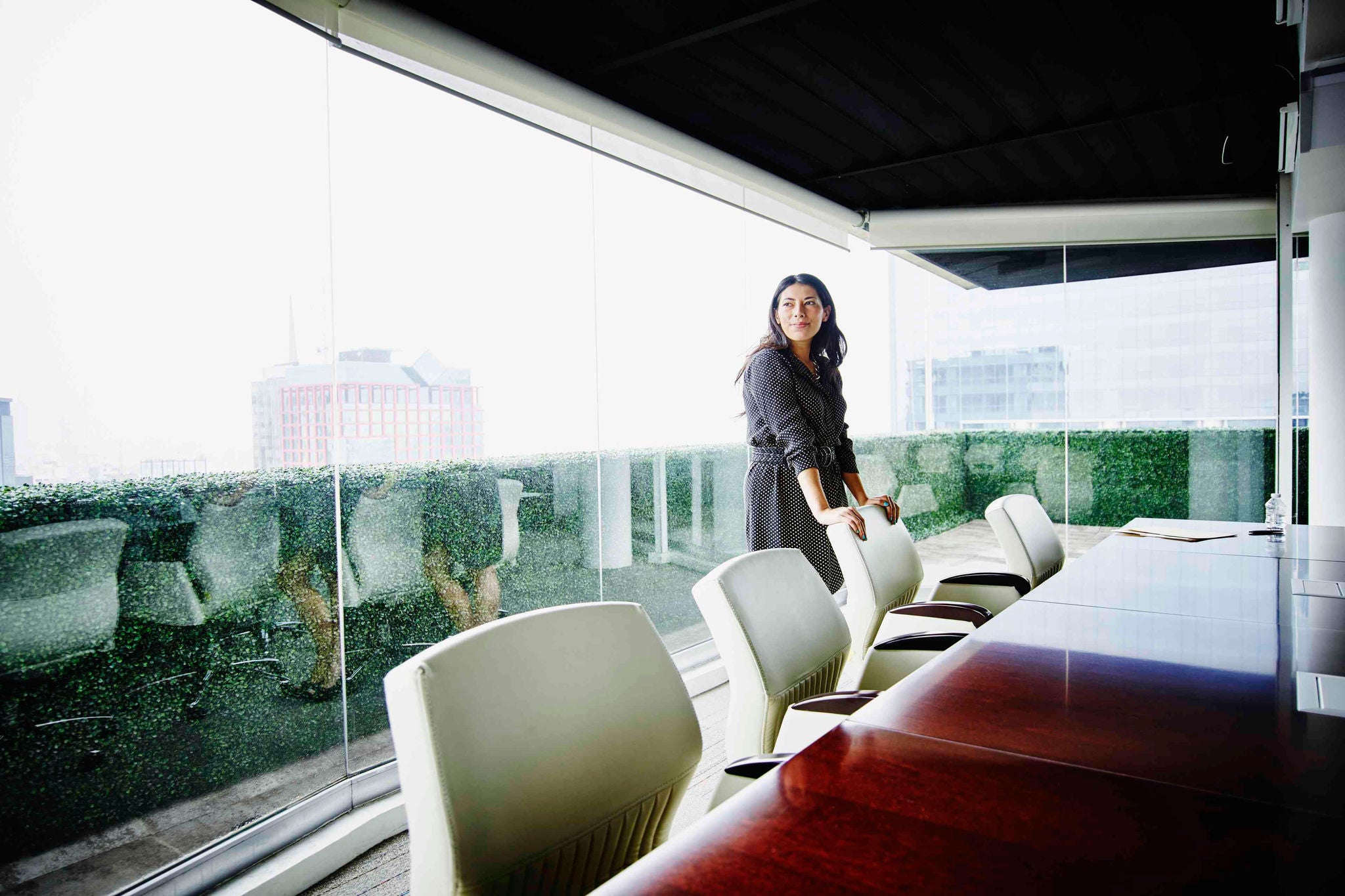 businesswoman in office conference room