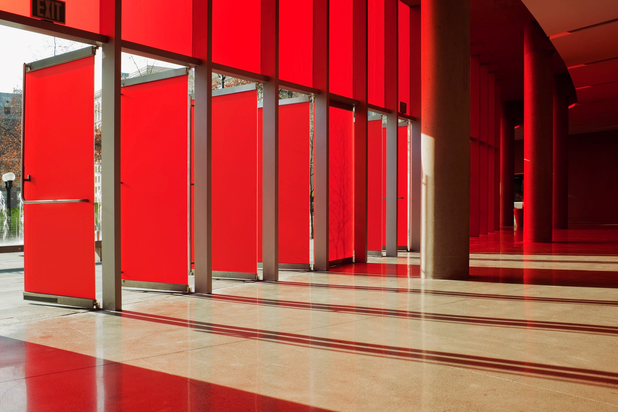 Stark interior. Late afternoon light. Color is true.