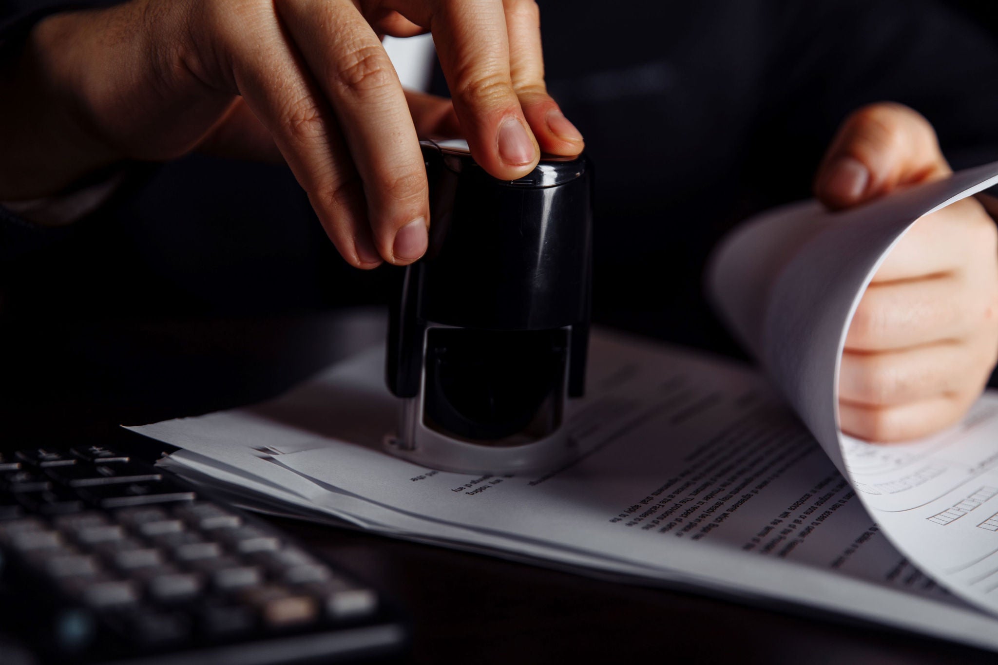 man with documents