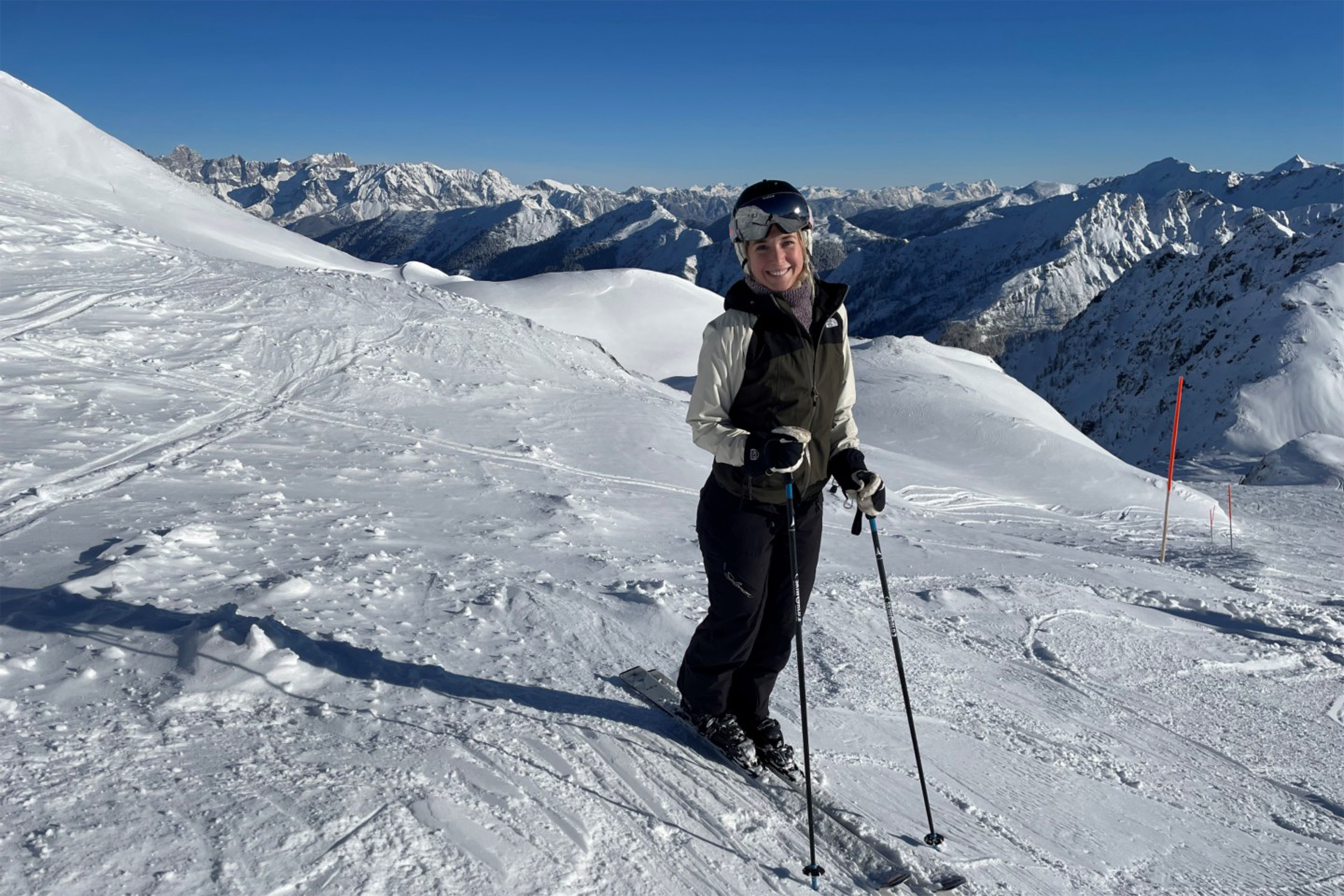 Foto af Ida på skiferie