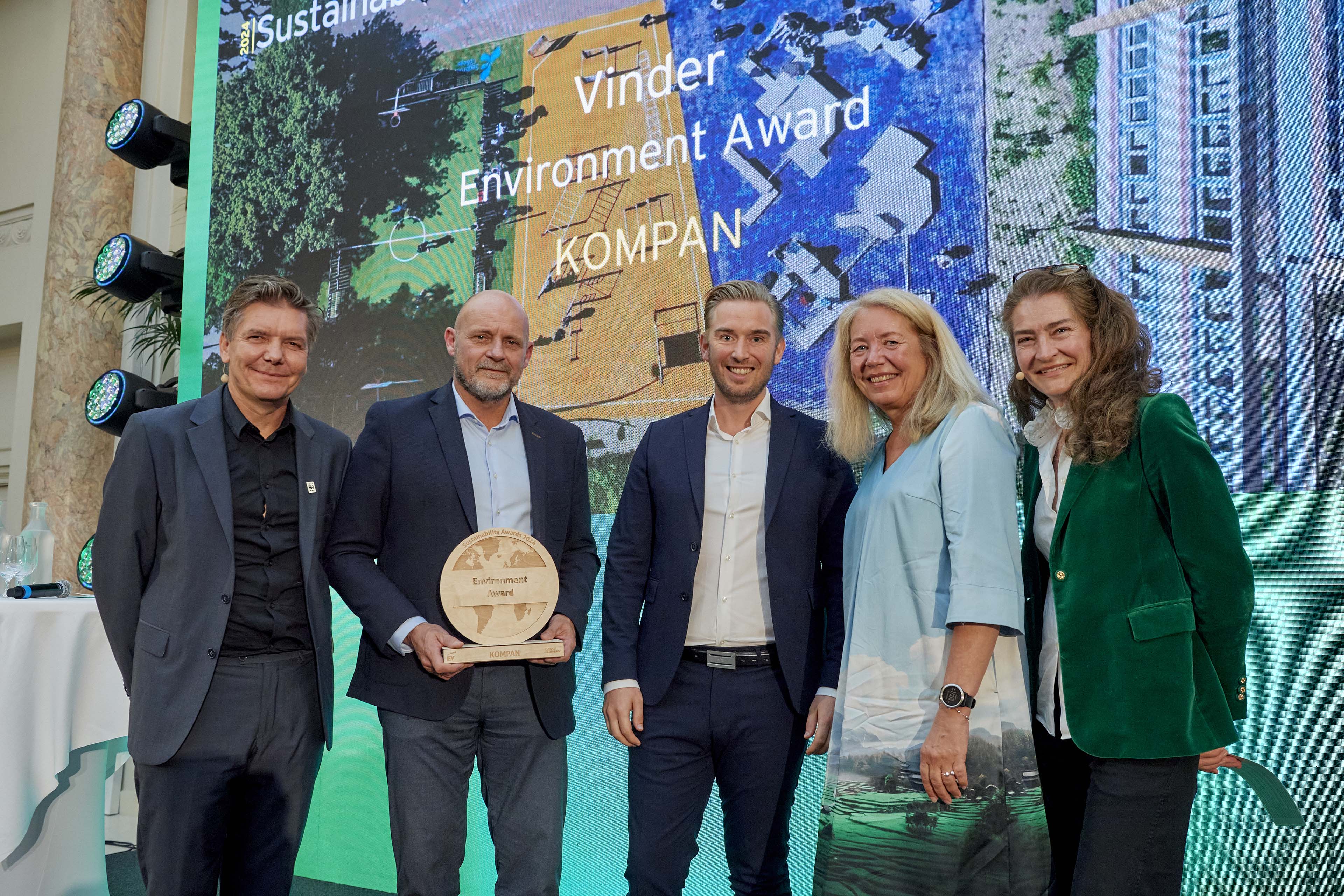 KOMPAN vinder miljøpris ved Sustainability Awards 2024