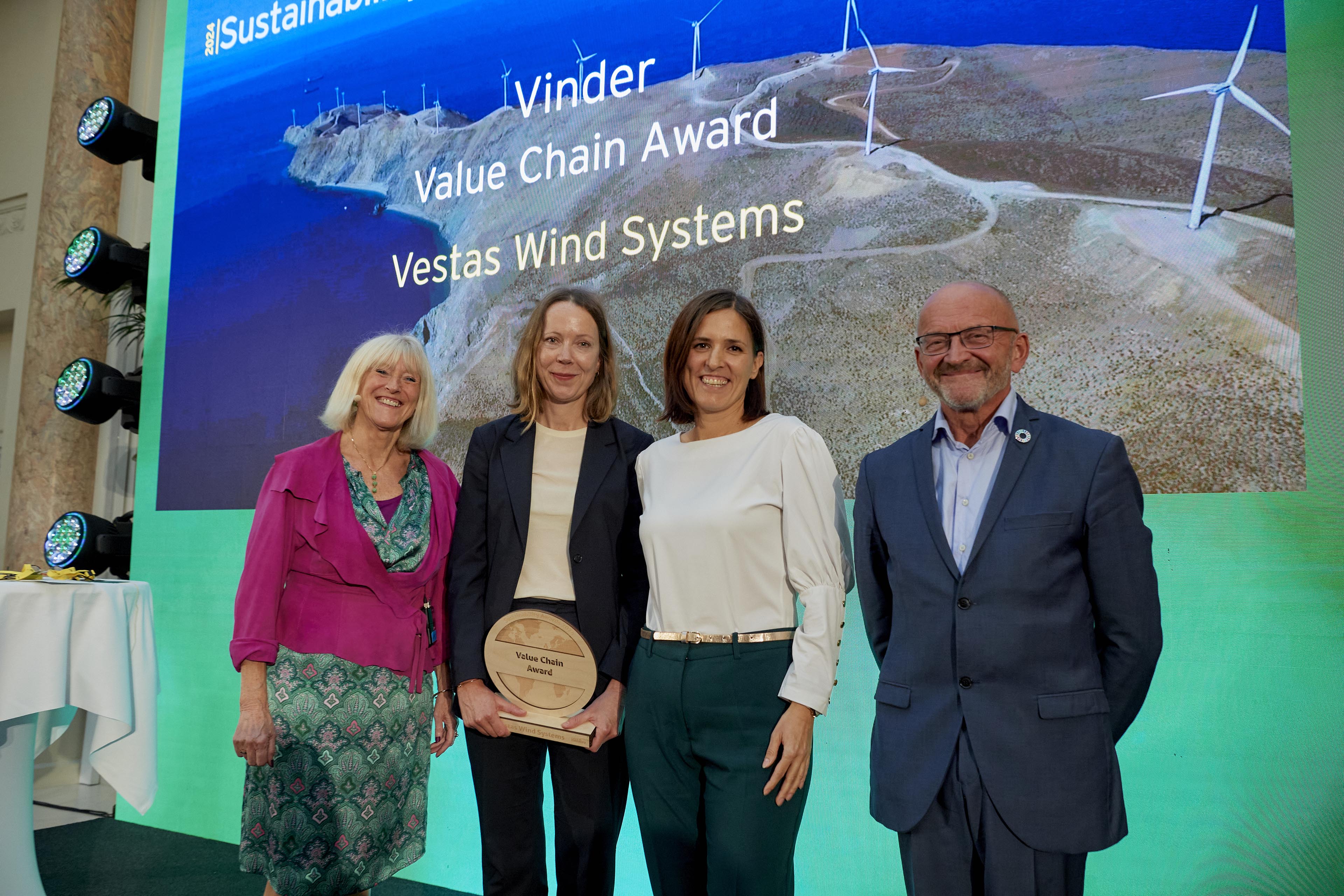 Vestas vinder ny pris ved Sustainability Awards 2024