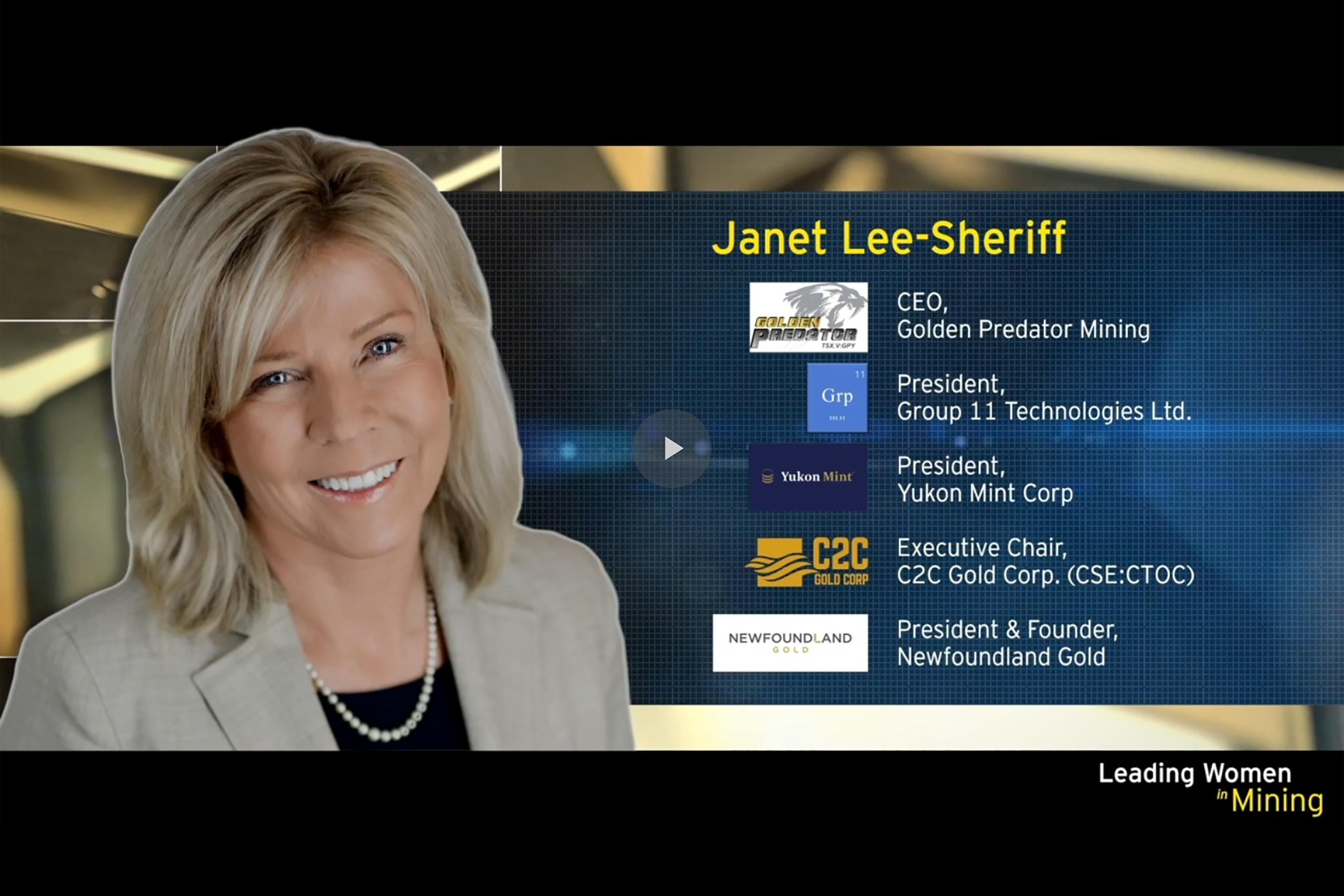 EY - Janet Lee-Sheriff, Golden Predator CEO