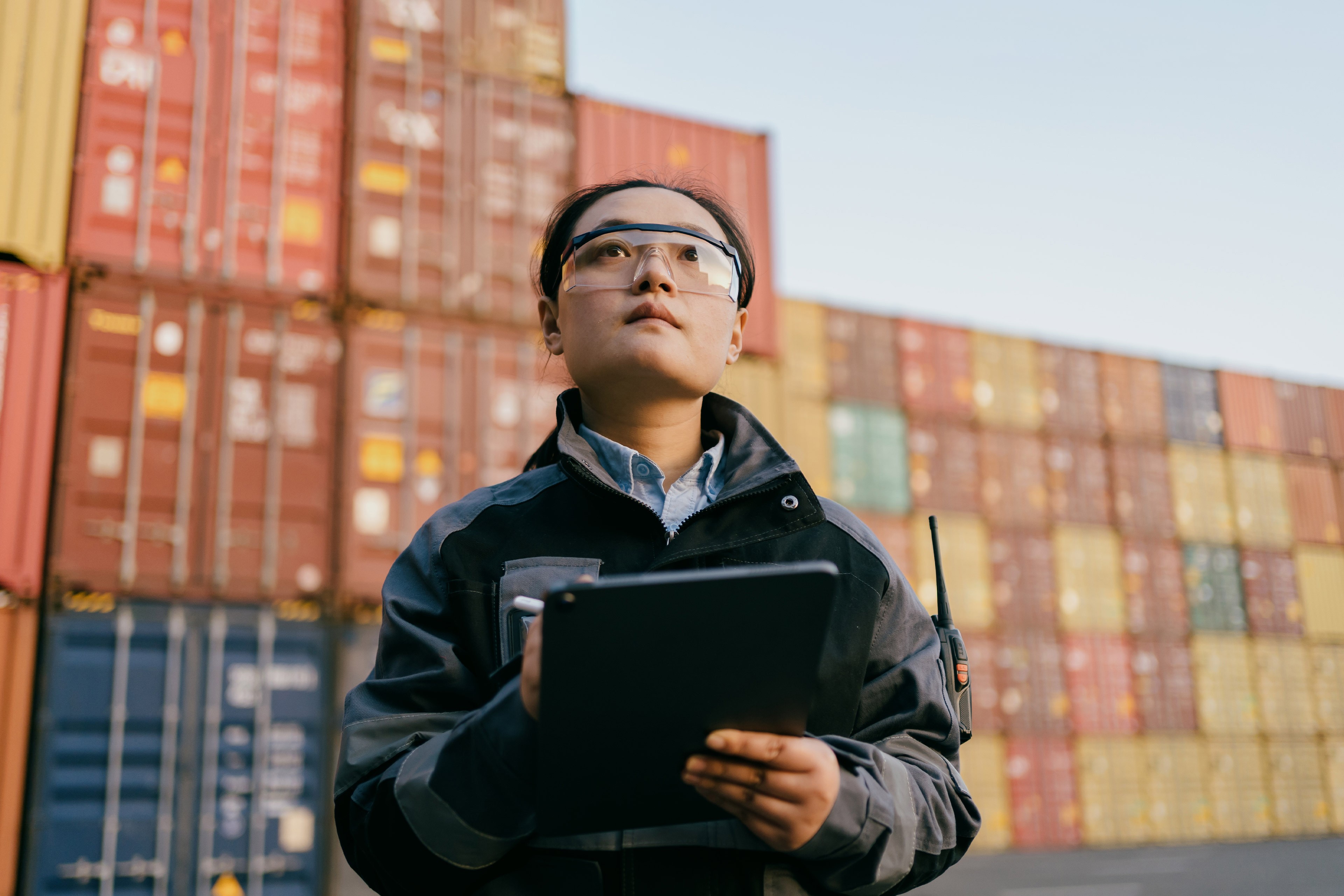 container dockers inspecting containers