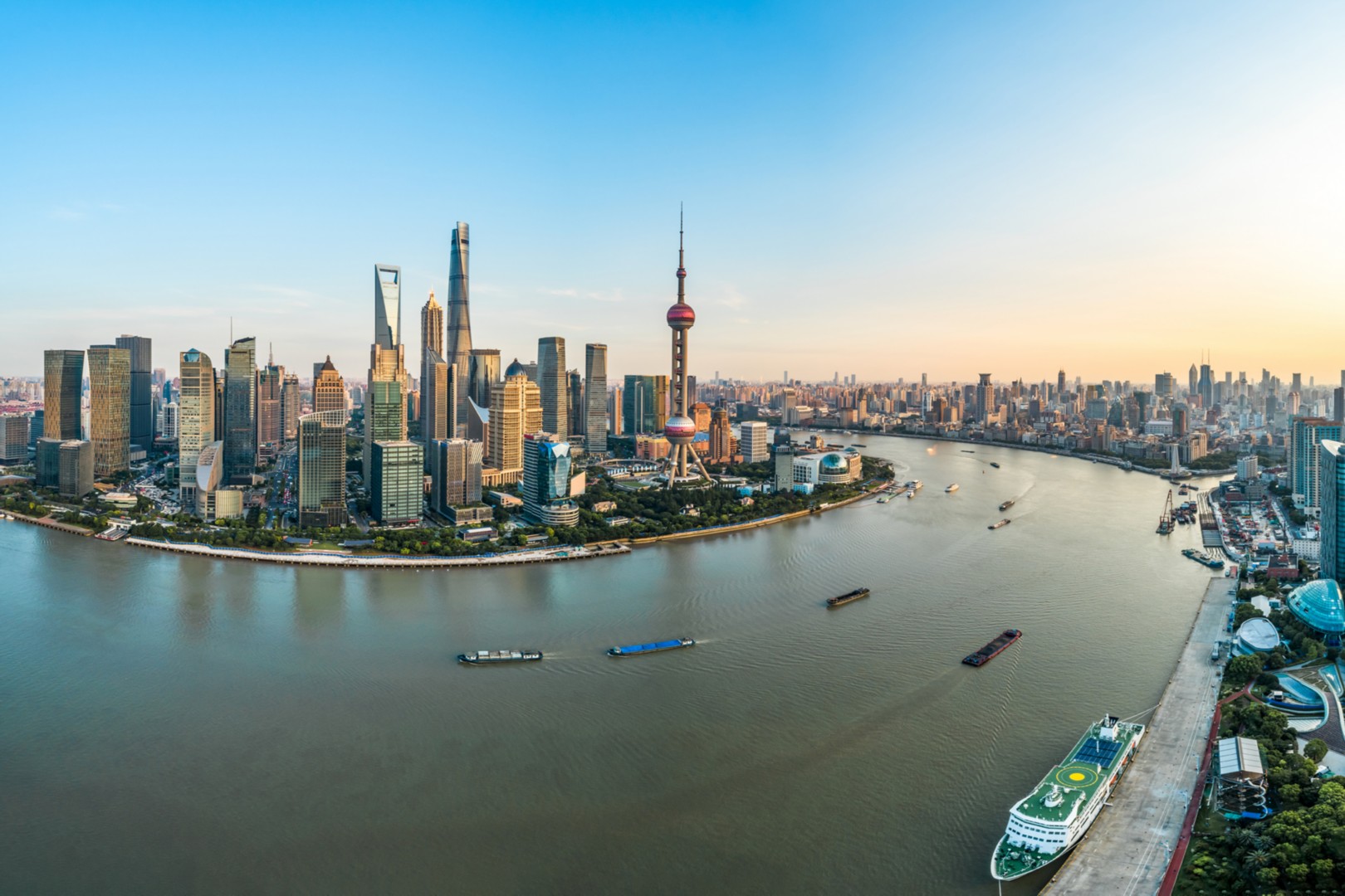 Shanghai skyline during daytime