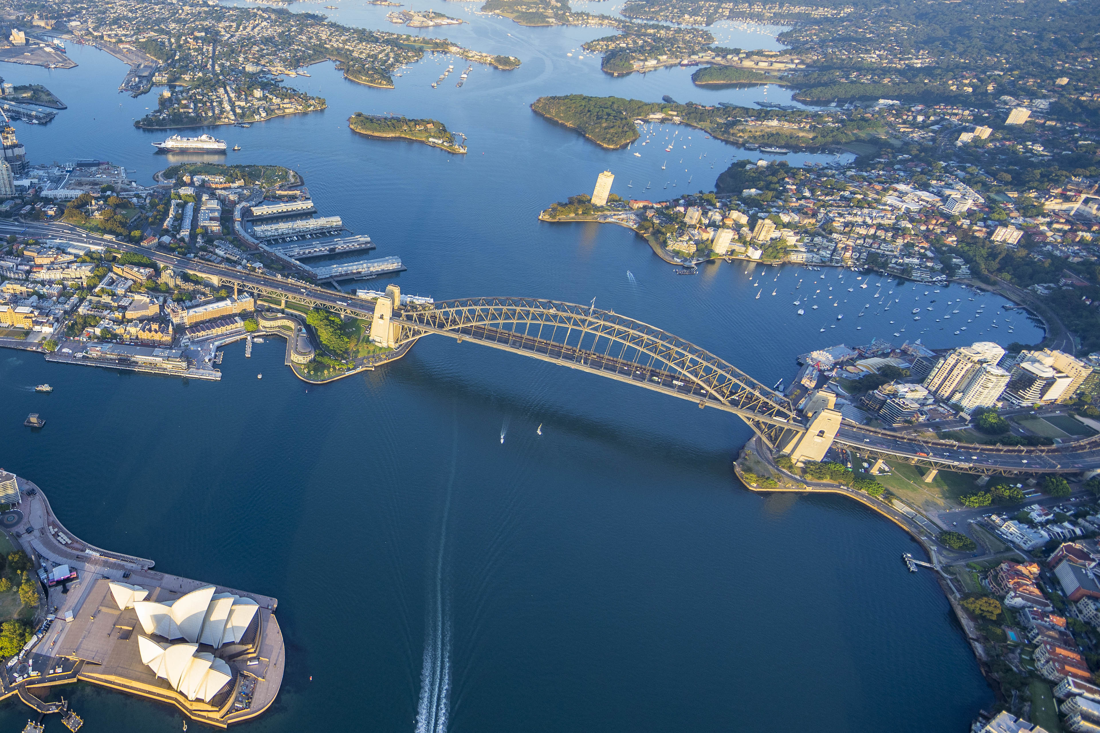 Sydney Harbour from way above