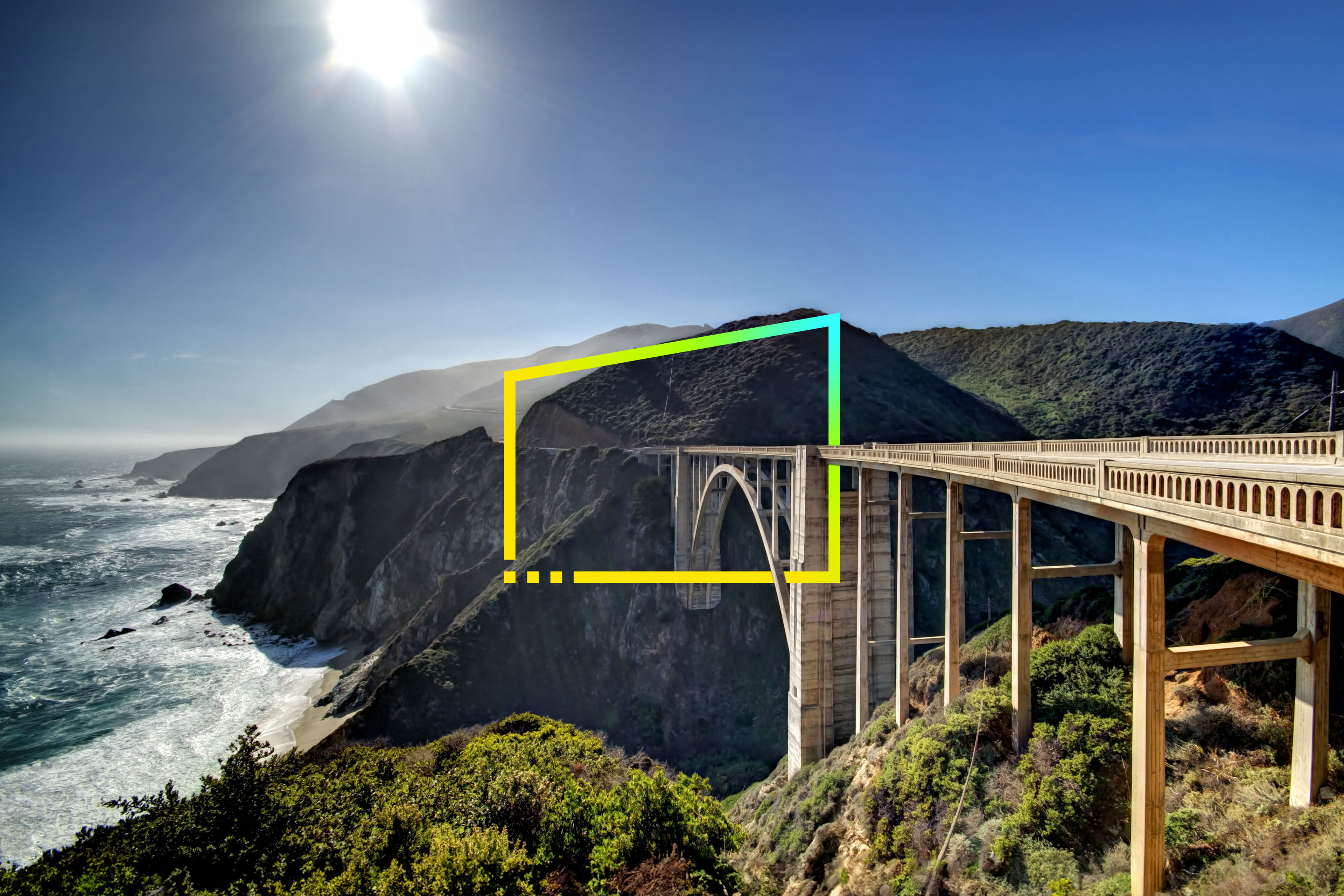 Bixby Creek Bridge at Backlight