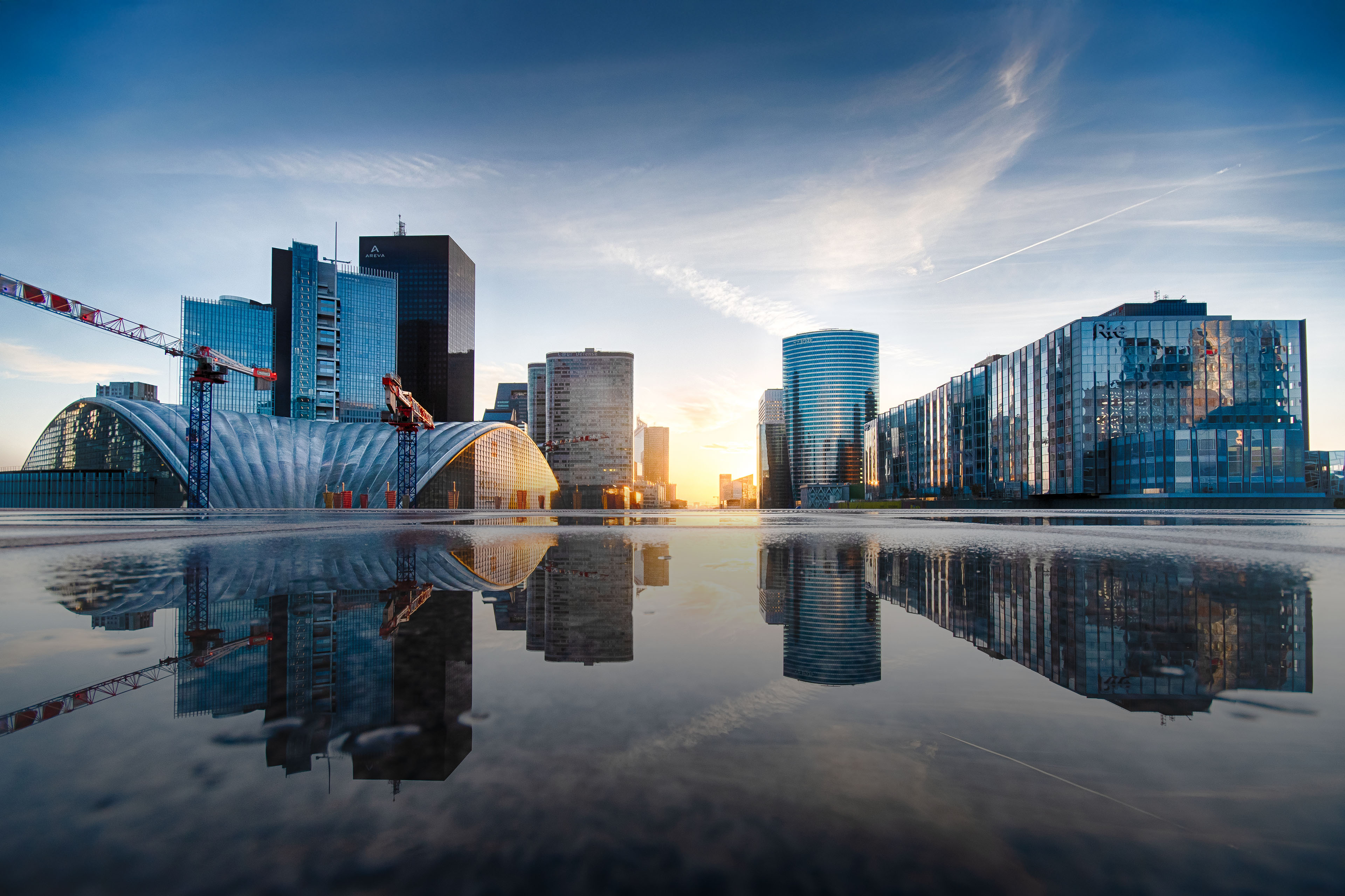 Photograph of La Défense, the business district of Paris