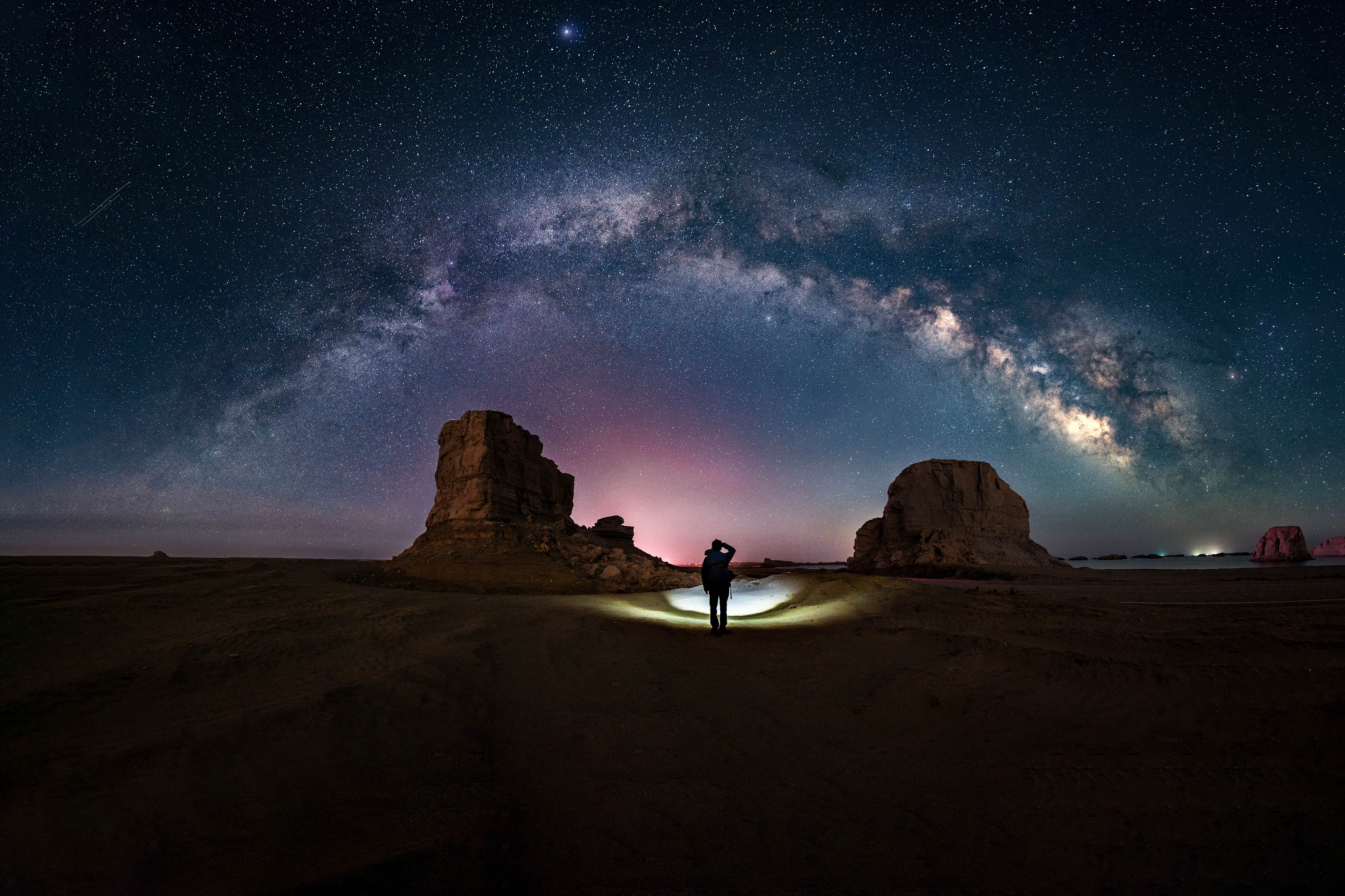 Milky way and stars in sky