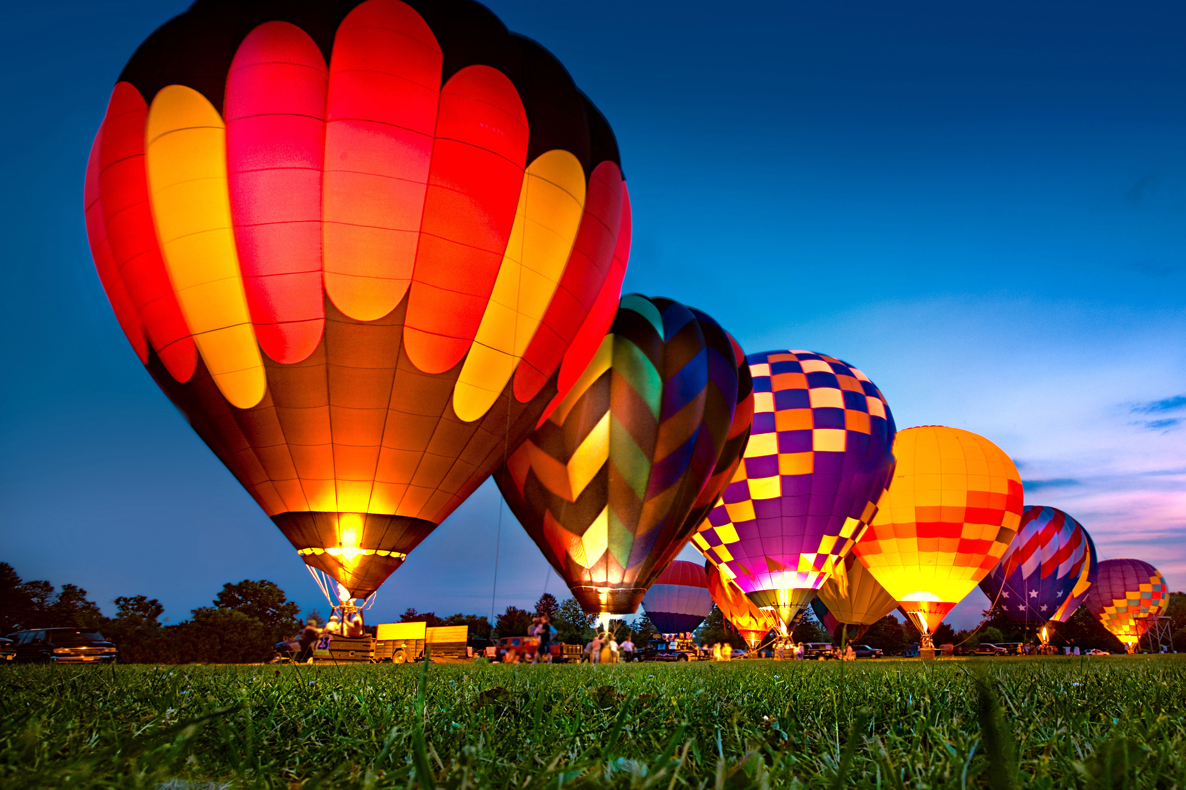 Hot air balloons