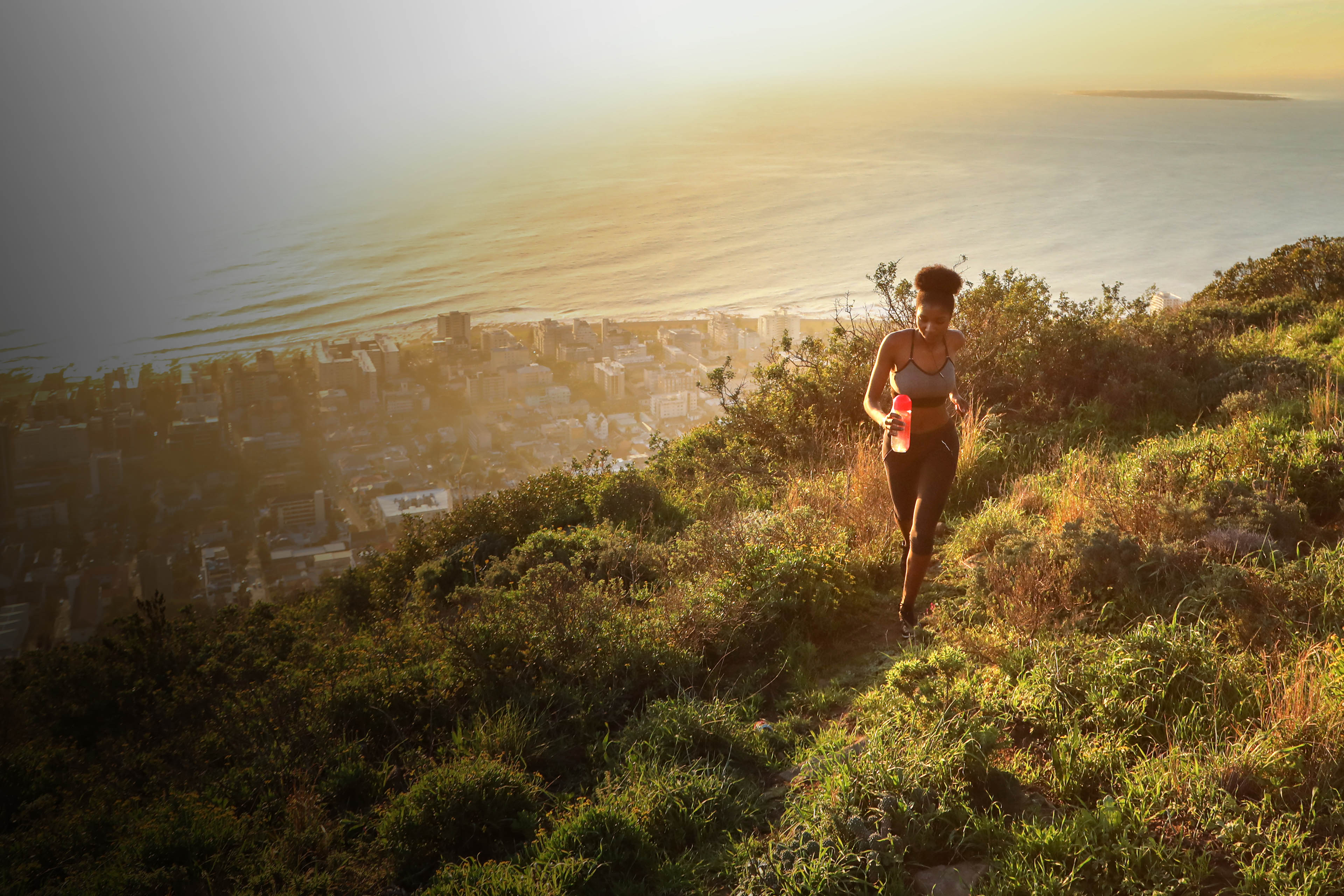 Women running hills cape town