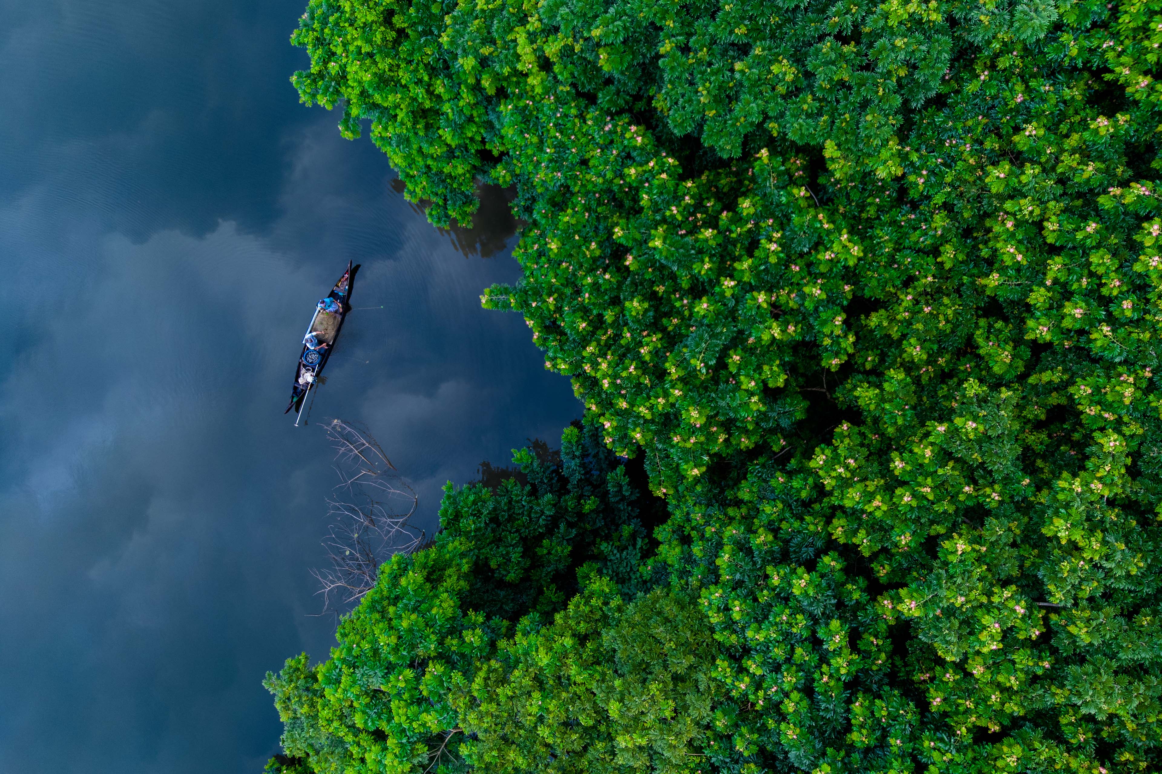 Fishing before it rains monsoon season ,Kerala ,India