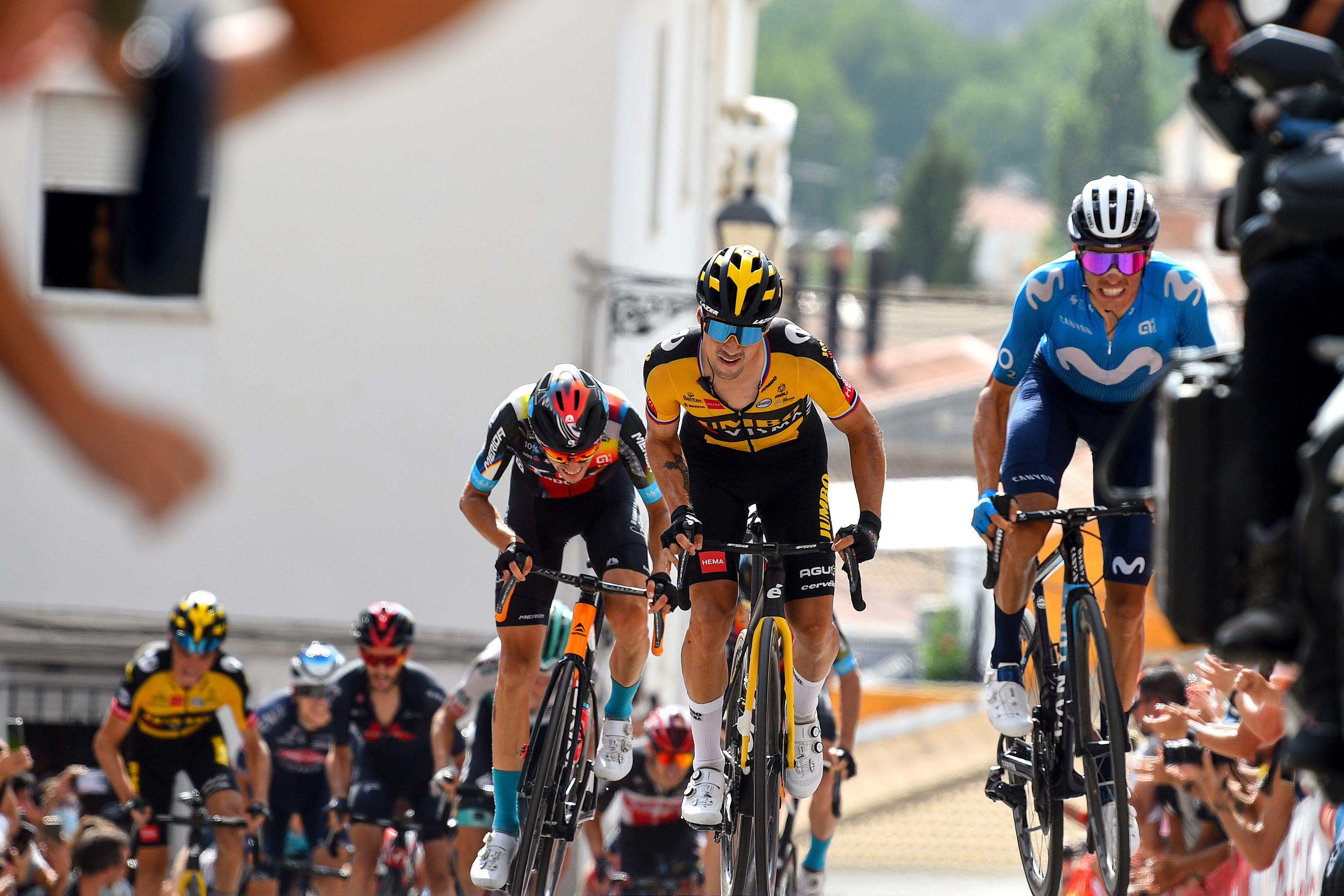 Primoz Roglic during the 11th stage of the Vuelta Espana 2021