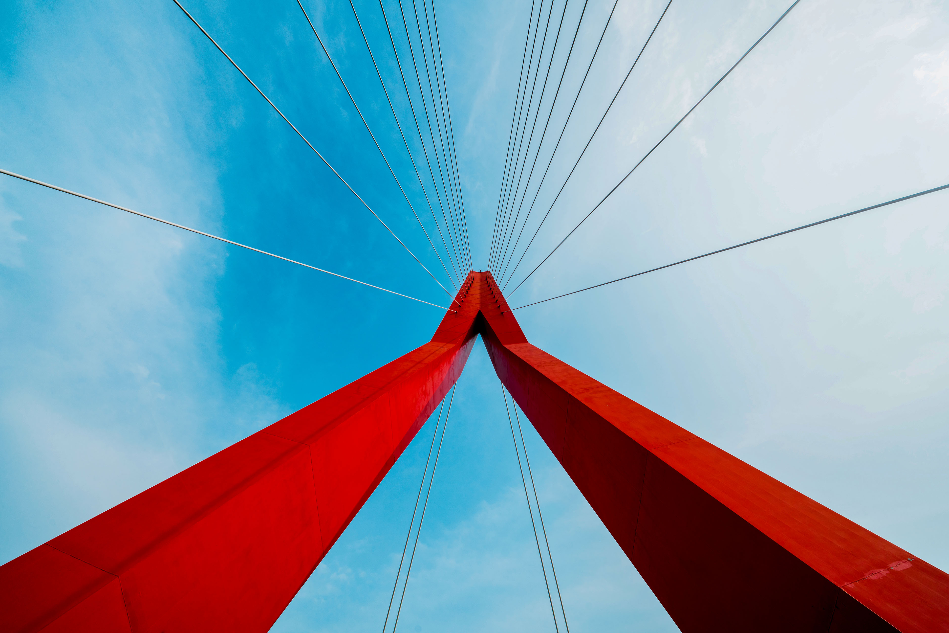 Close-up of bridge structure