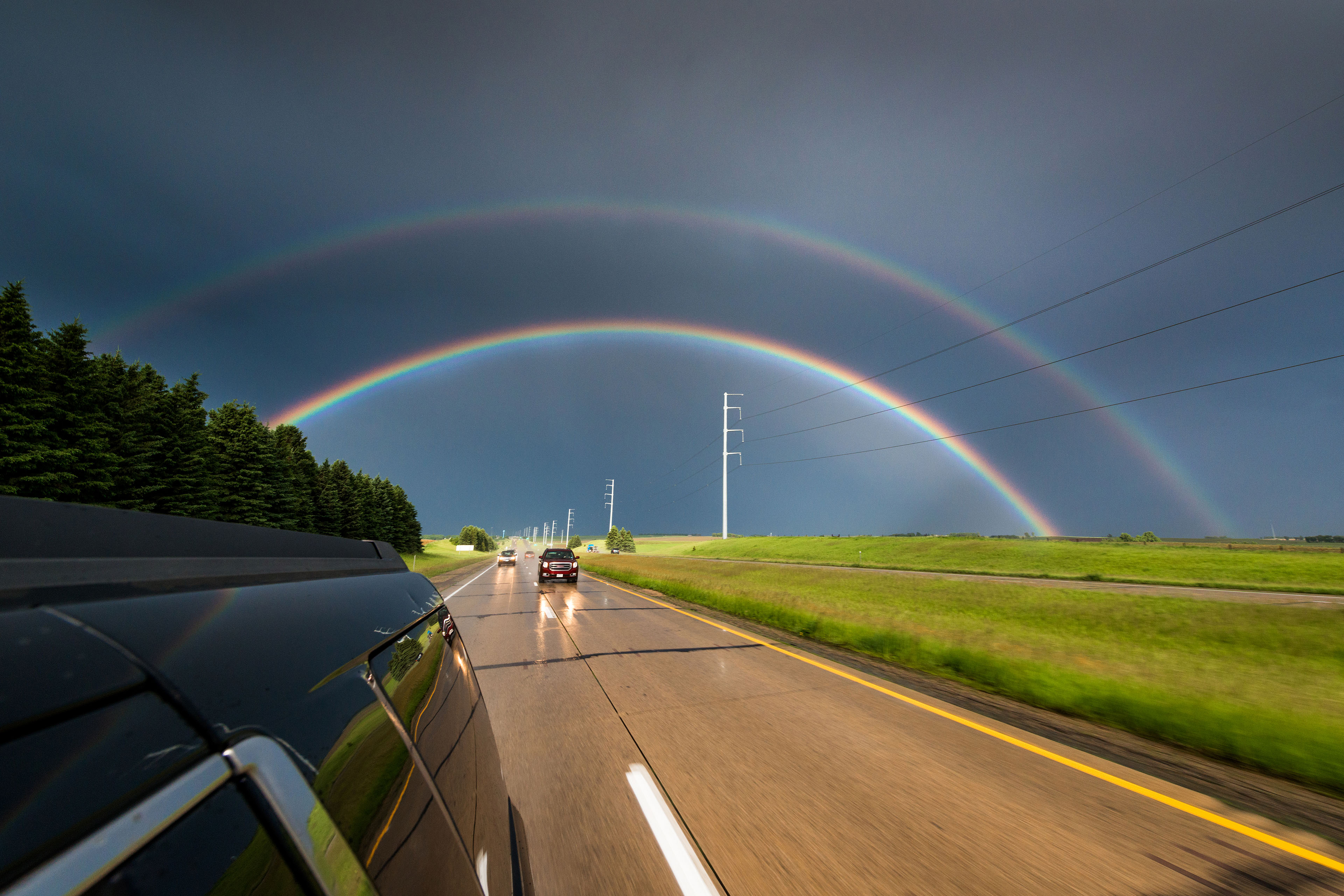 Minnesota double rainbow