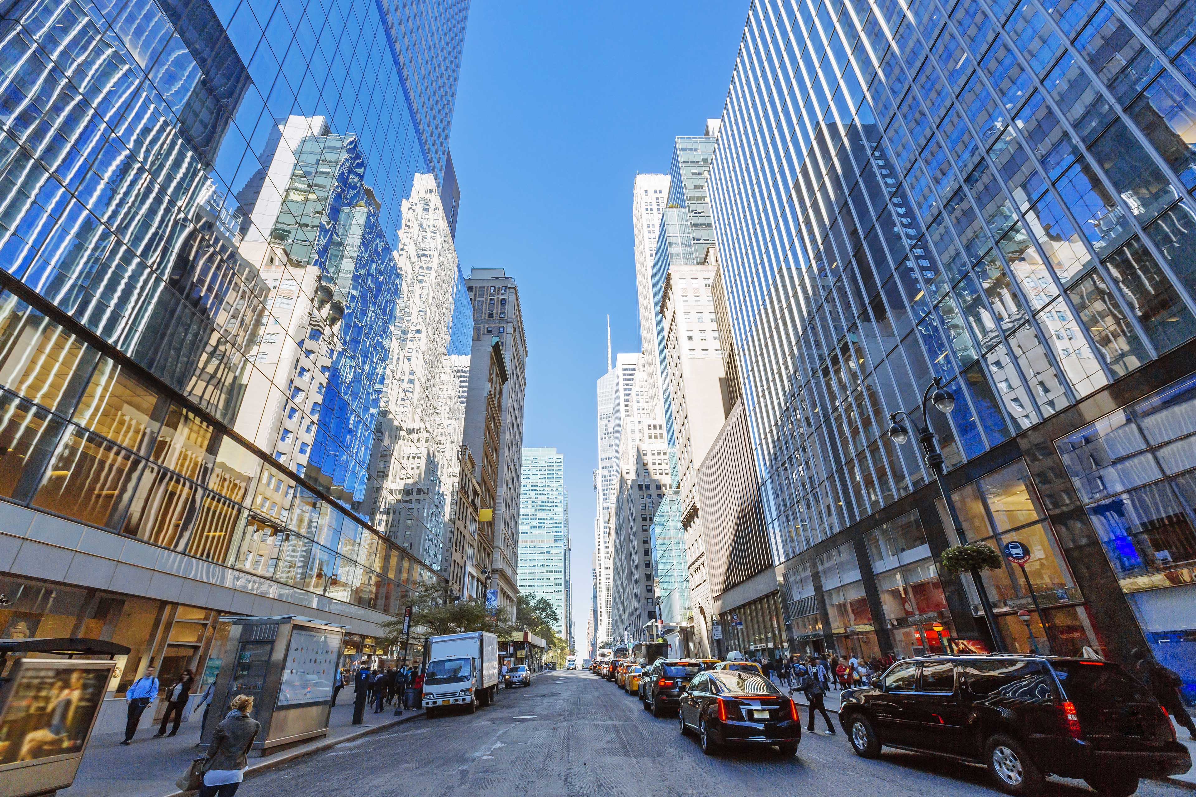 Street midtown Manhattan New York city