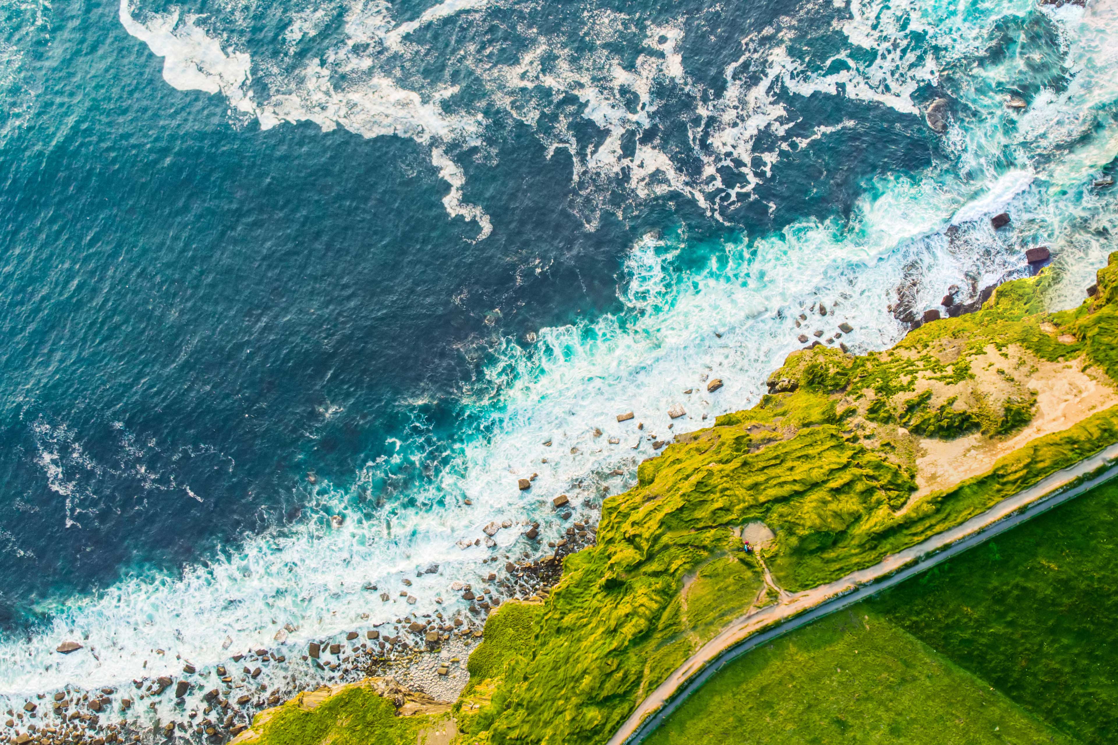 Aerial view of Sea shore