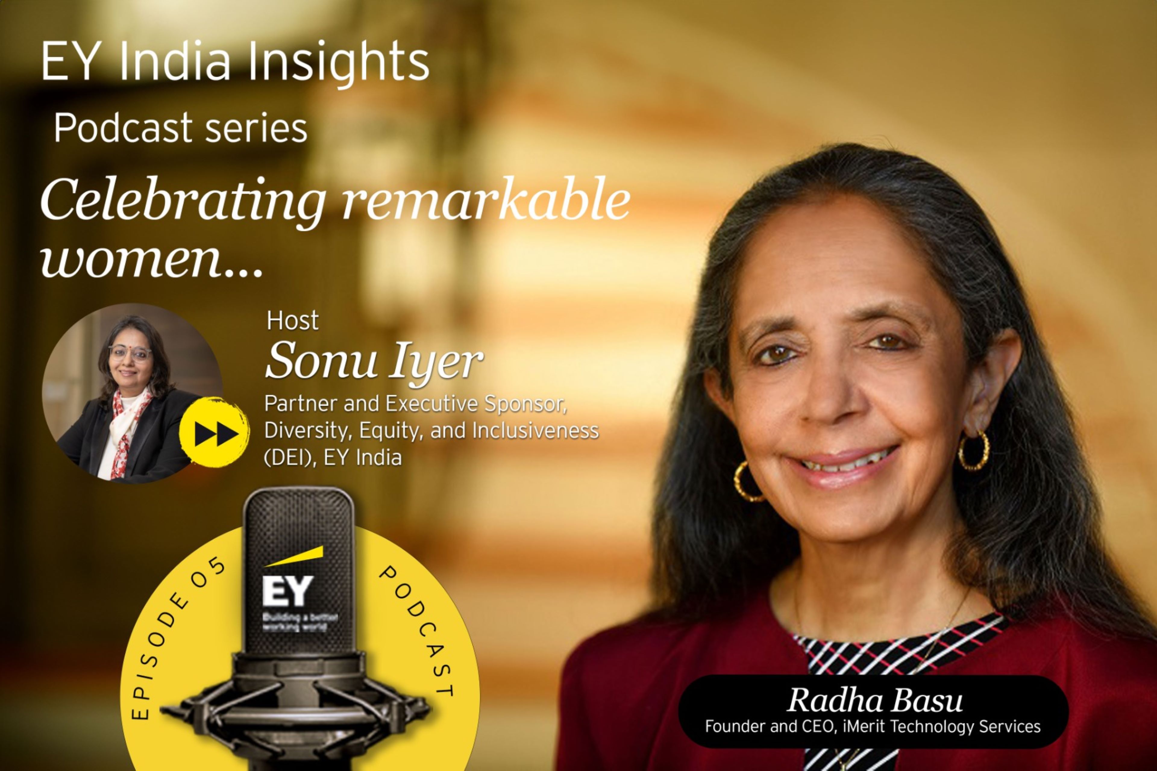 EY india insights podcast series celebrating remarkable women image