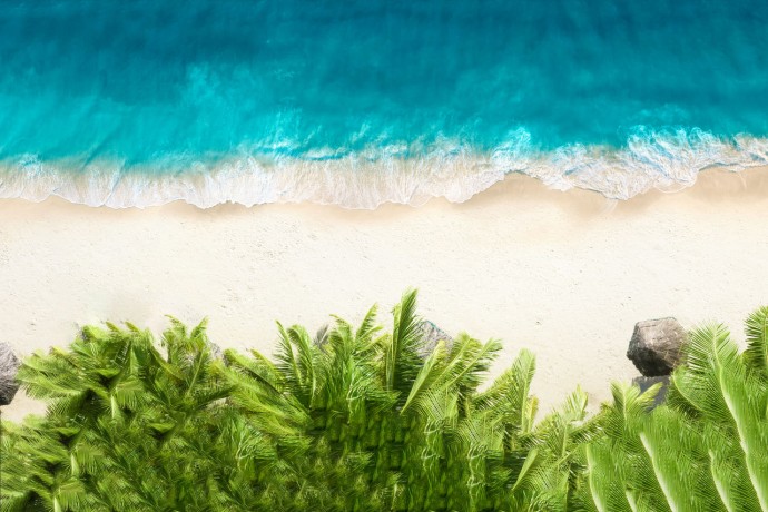 Aerial view of Sea shore