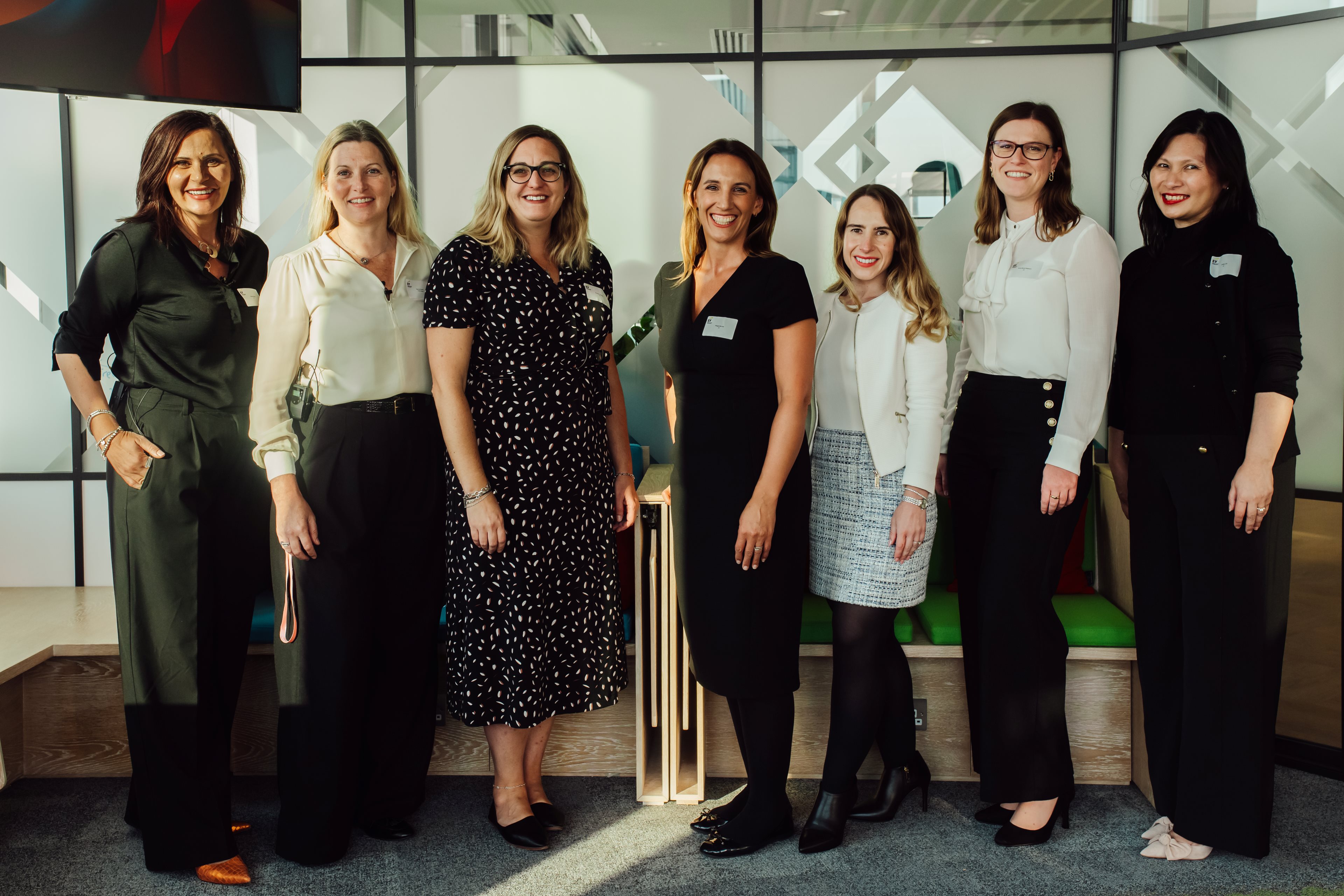 Photograph of WOMEN leaders meeting for EY WOMEN UP event