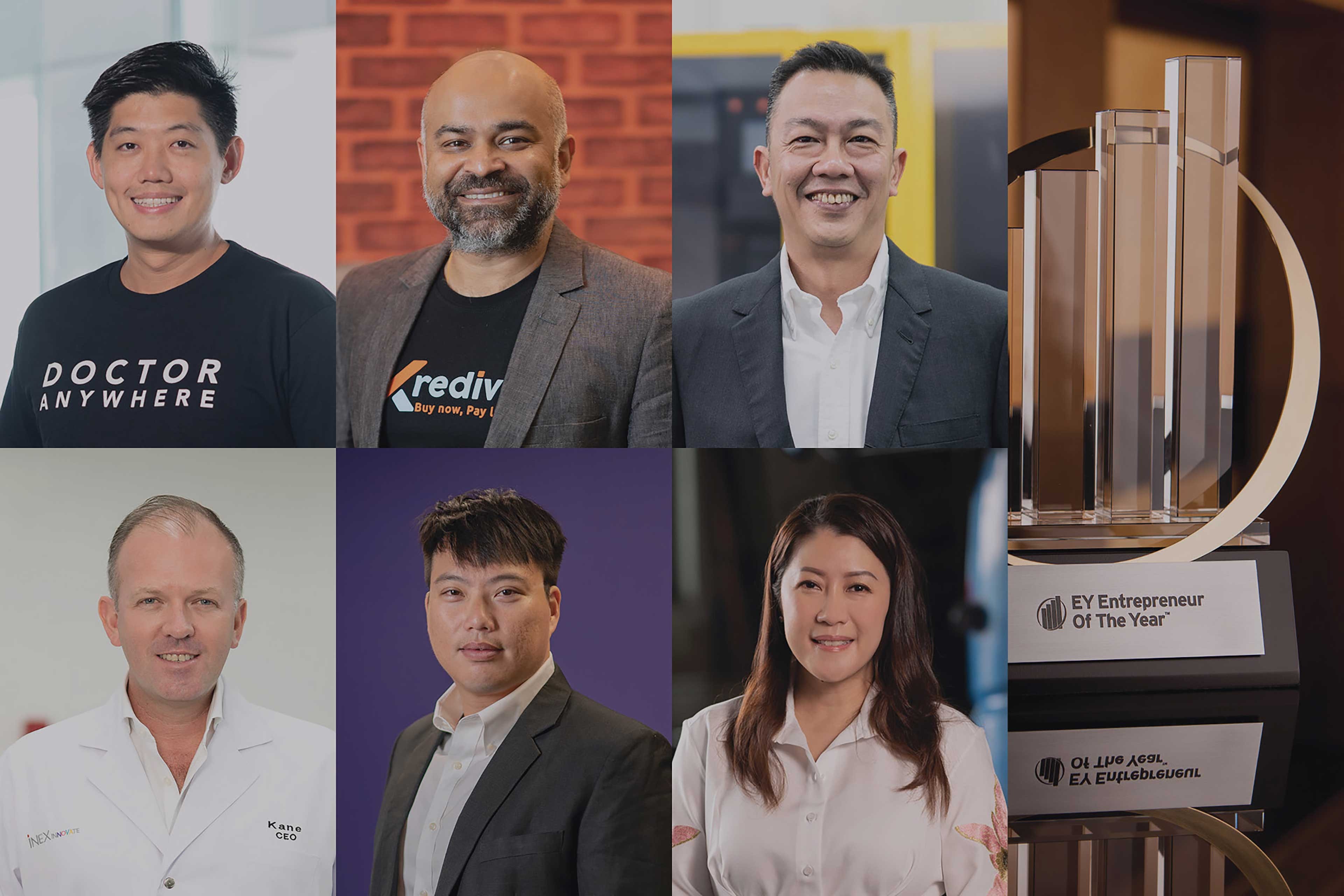 six leading entrepreneurs named winners of the ey entrepreneur of the year 2022 singapore awards