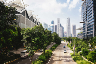 Photographic portrait of Singapore city streets