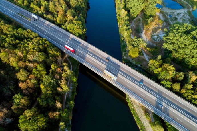 Bridge over a river