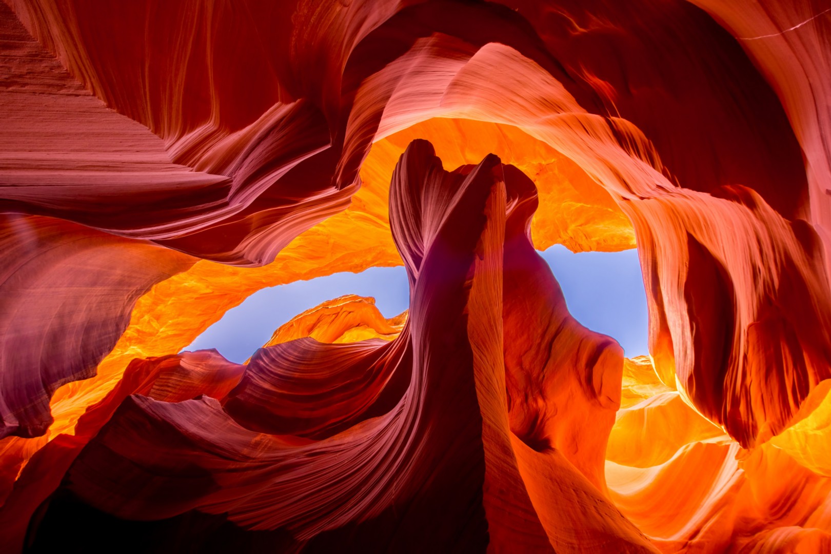 Antelope canyon natural rock formation