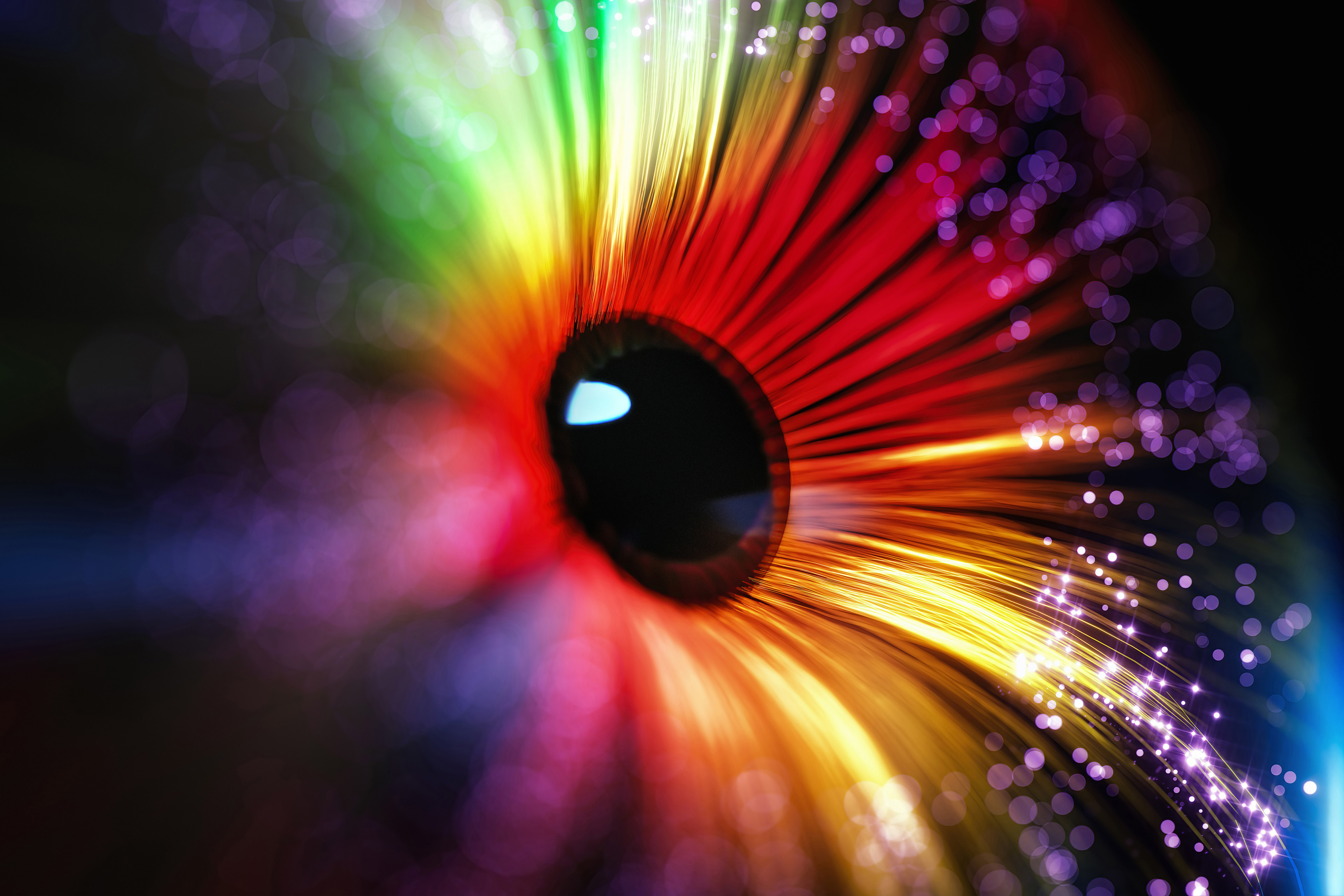 Abstract digital futuristic eye