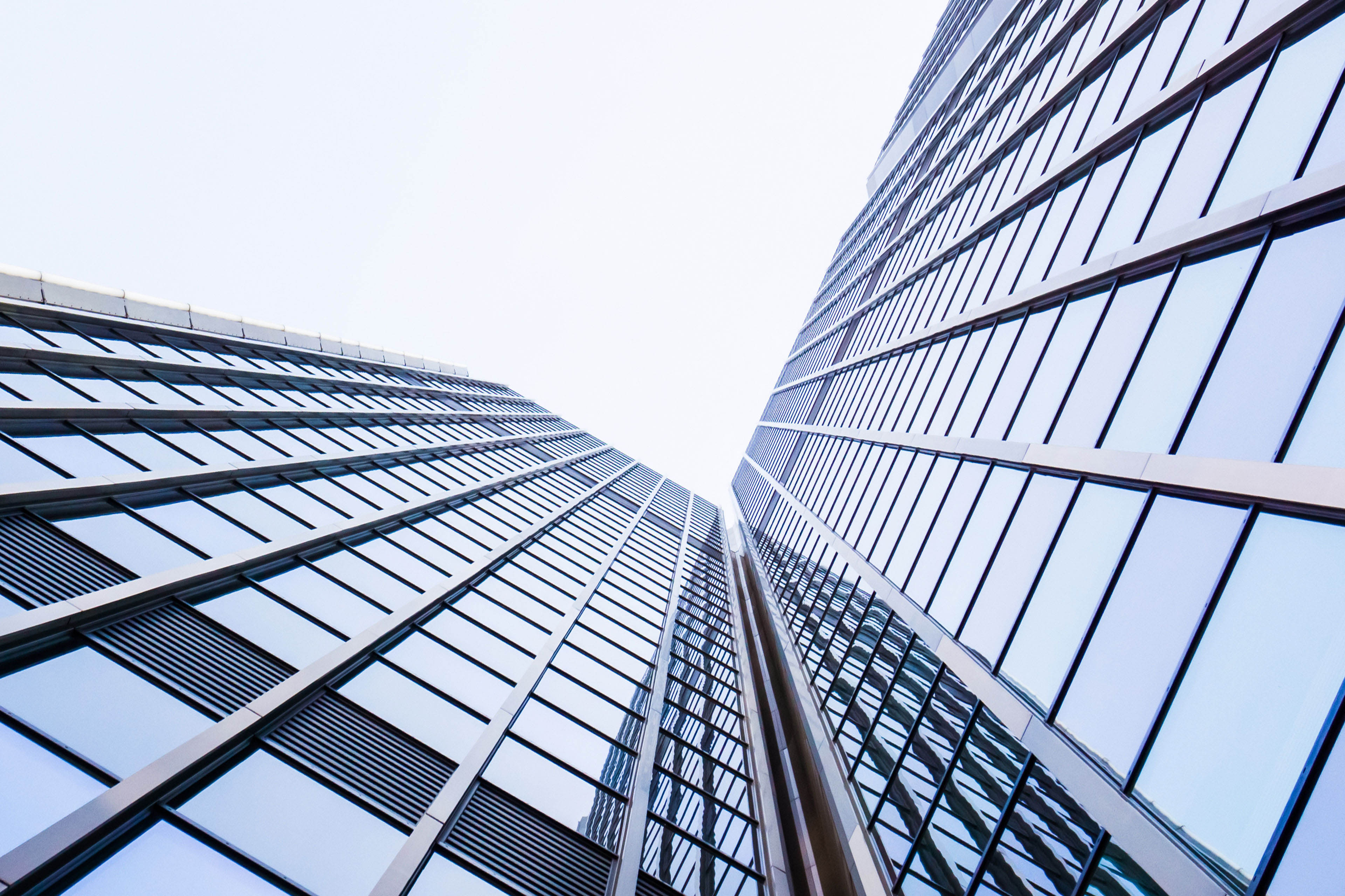 ey glass skyscraper from ground view