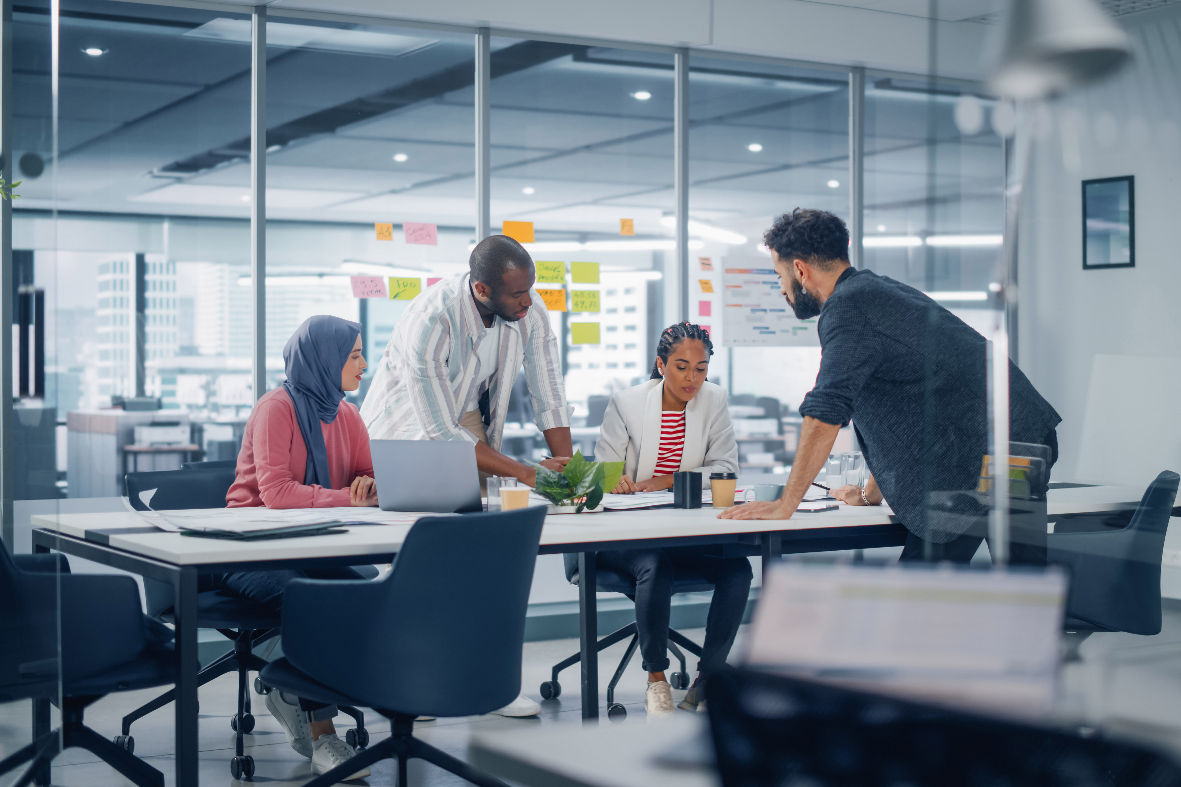 Team working in office