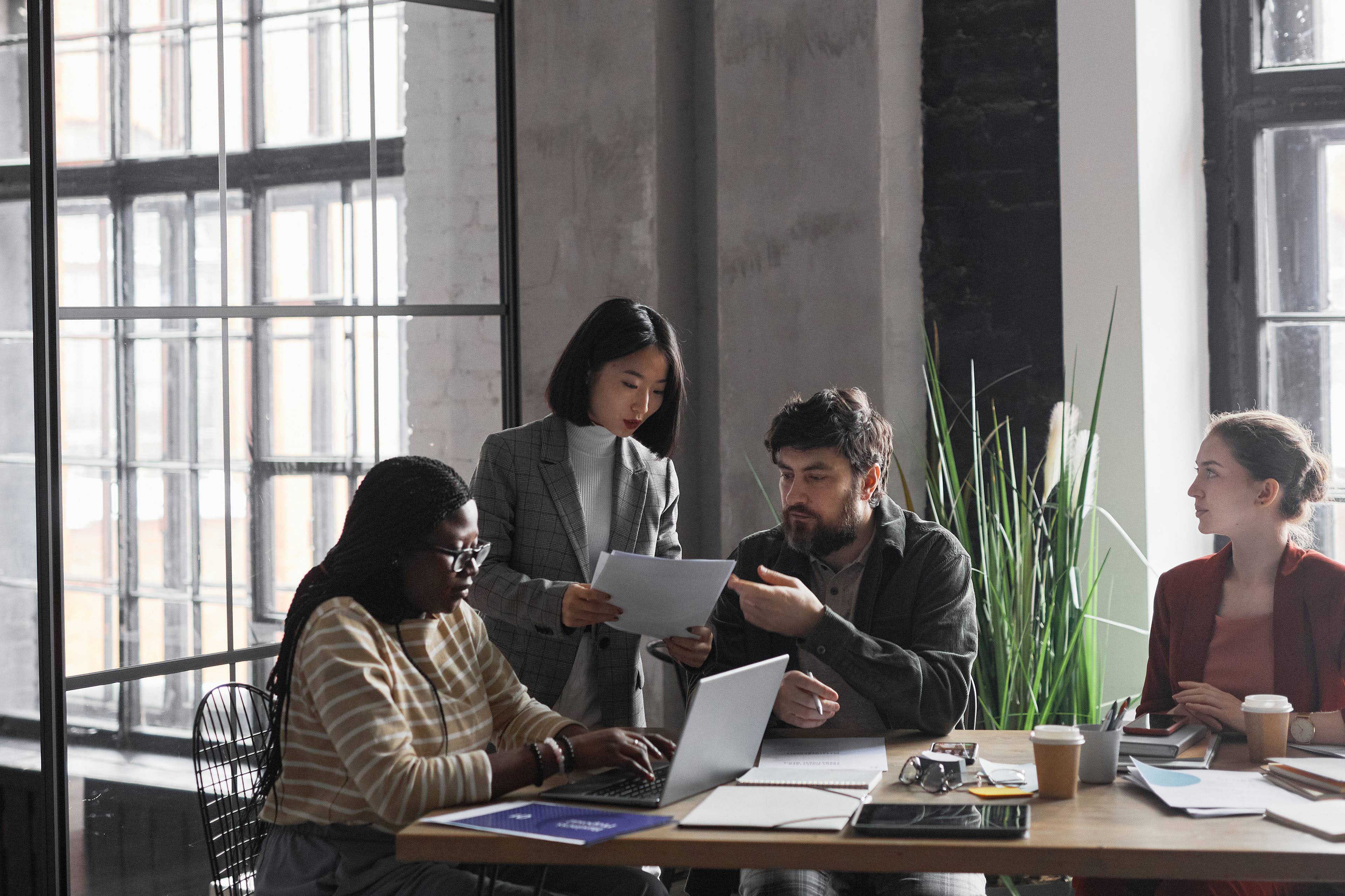 Business people at table