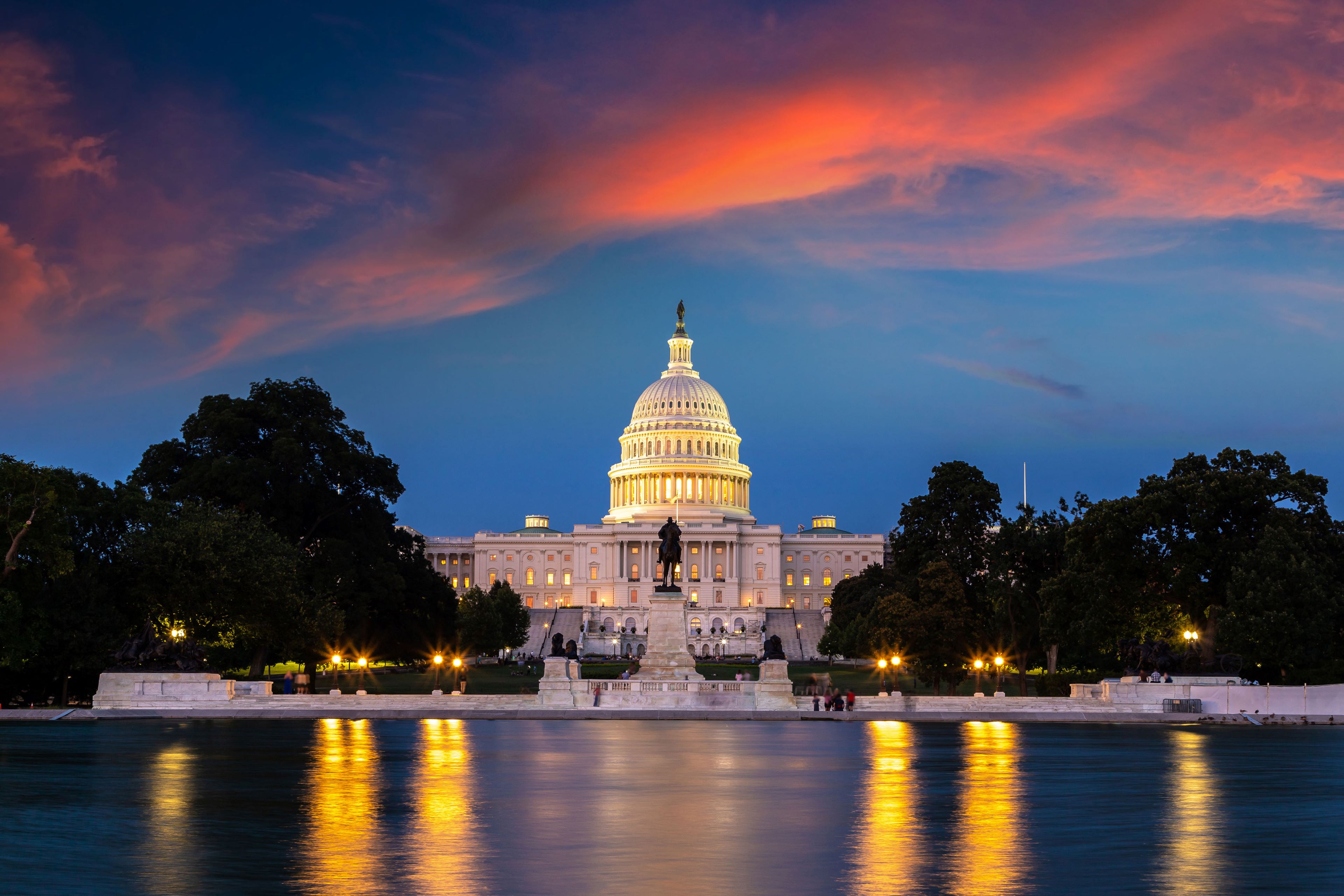 Congress at sunset