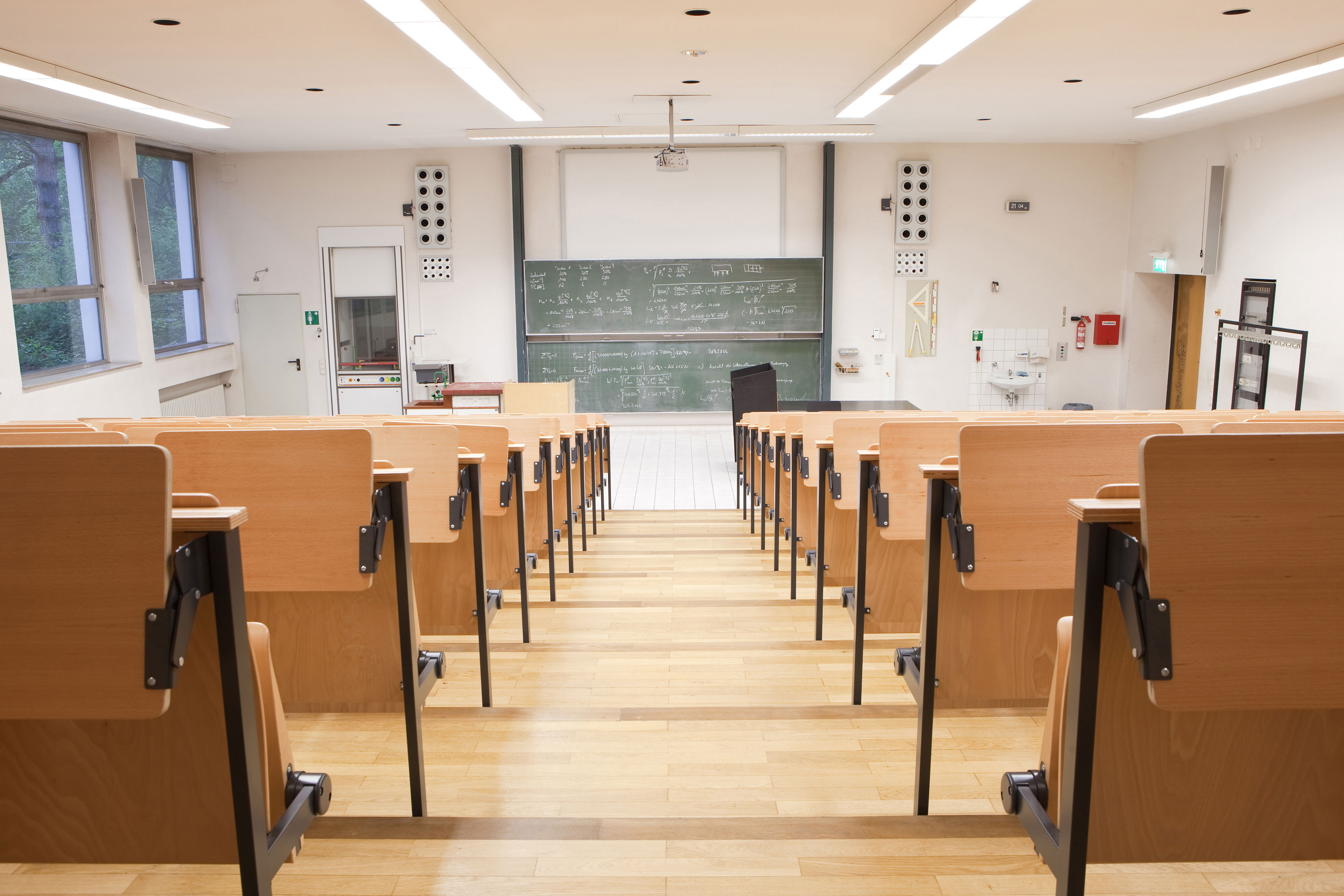 Empty classroom