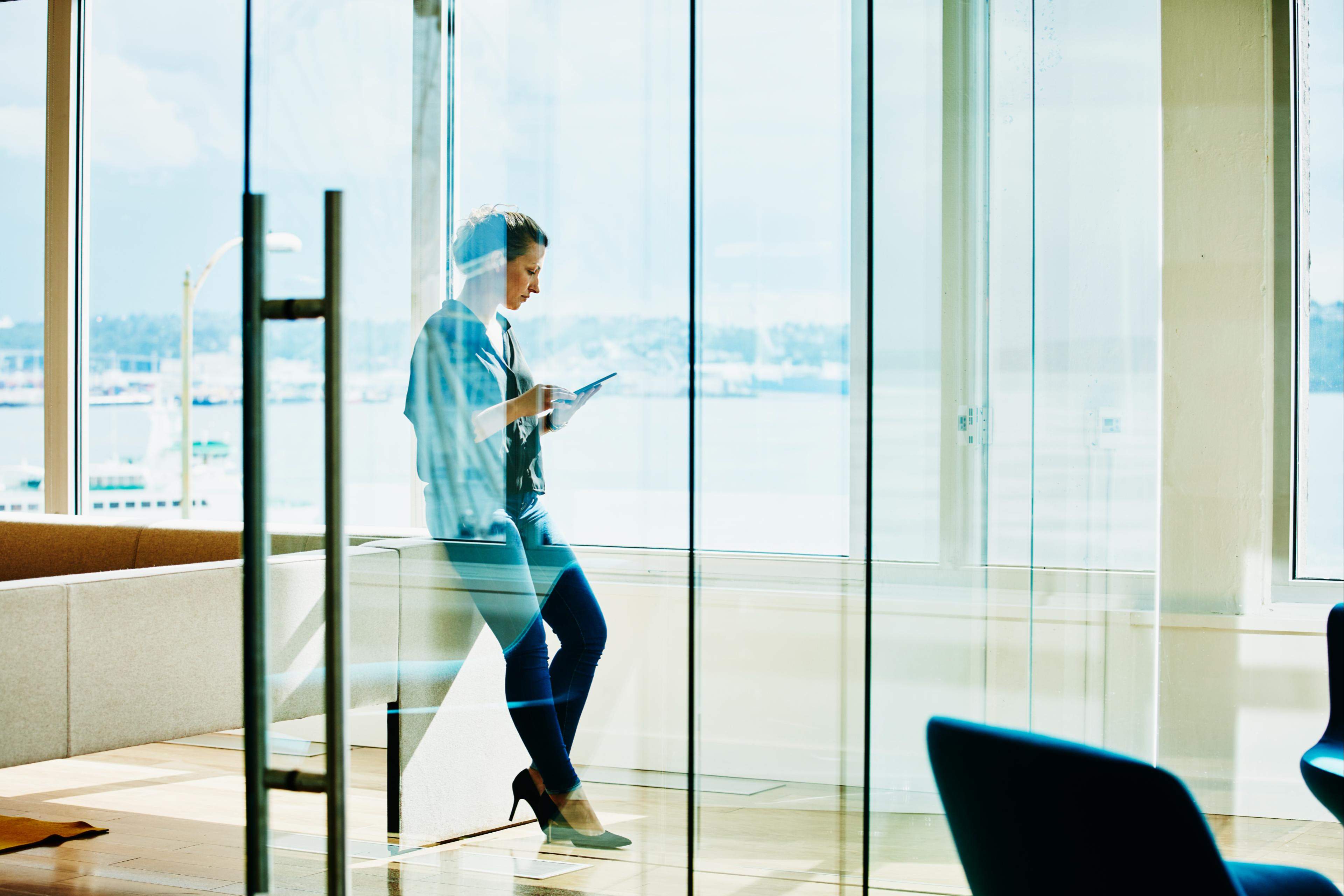 man is standing in the balcony