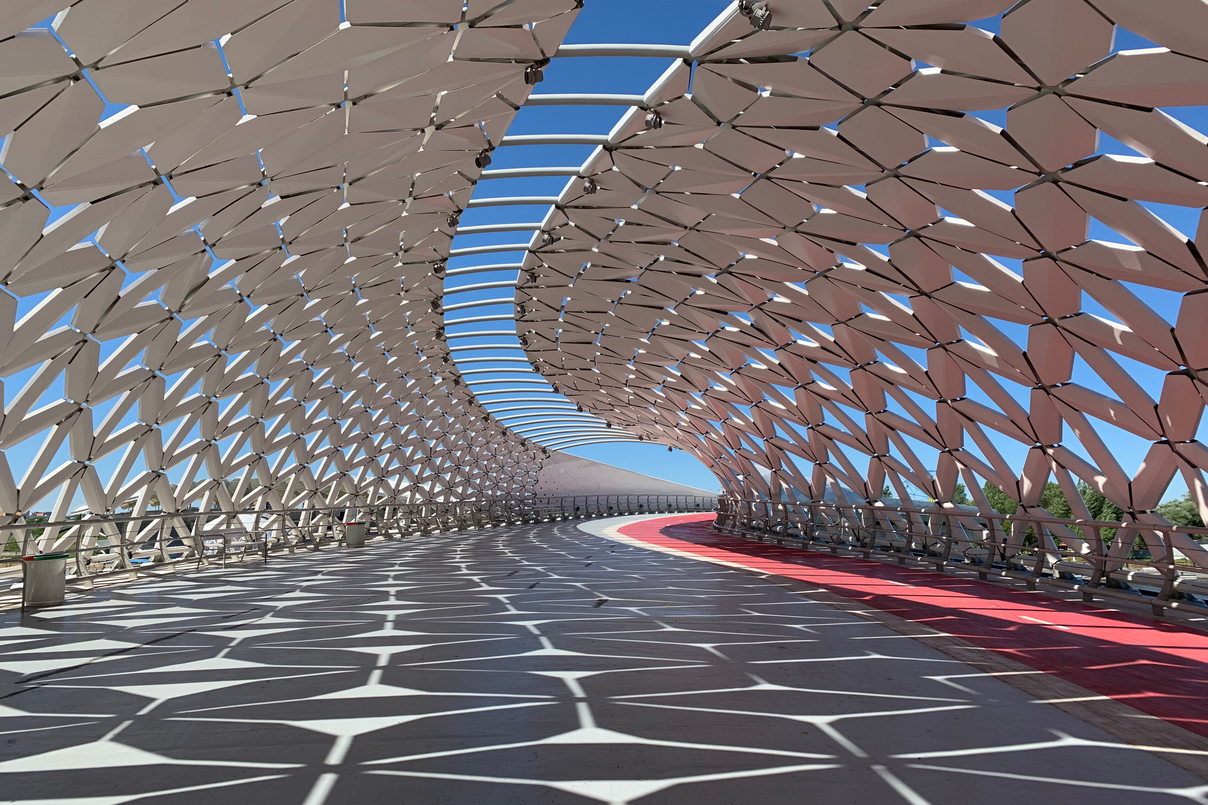 Pedestrian atyraubridge in astana